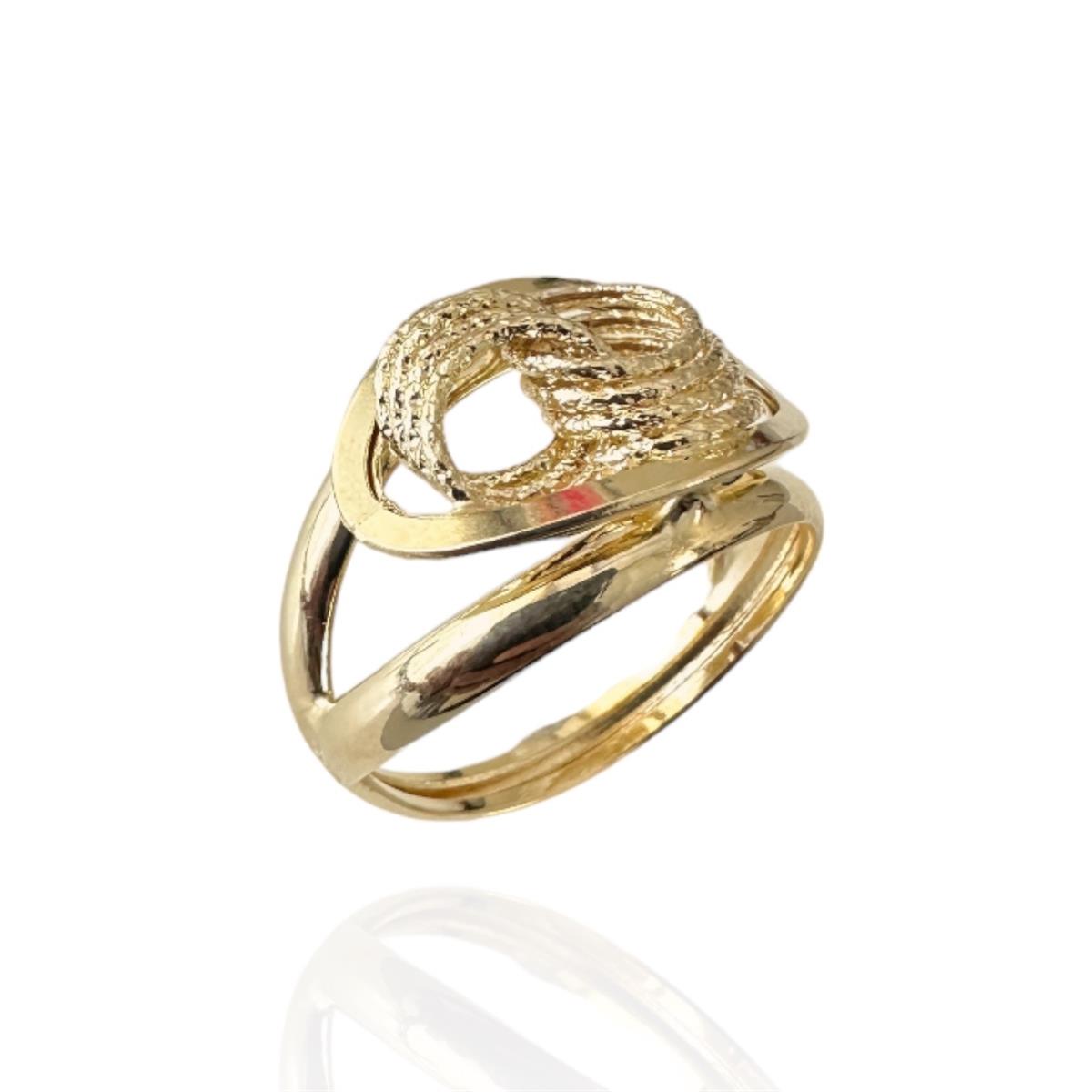 Tasarım Halka Model 14 Ayar Altın İçi Boş Yüzük