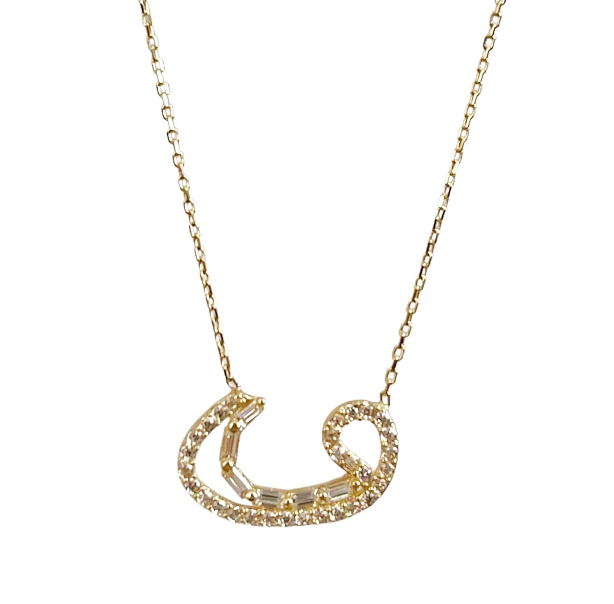 Vav Taşlı Altın Kolye 