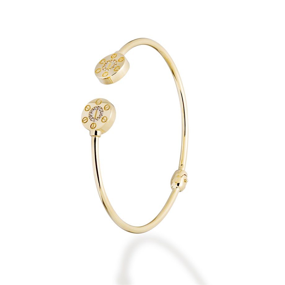 Vida Başı Detaylı Taşlı Bilezik