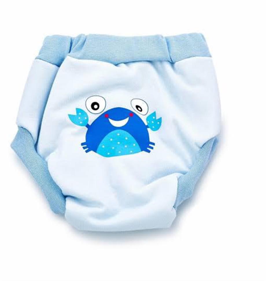 Babyjem Desenli Lüks Alıştırma Külodu 0933 Mavi