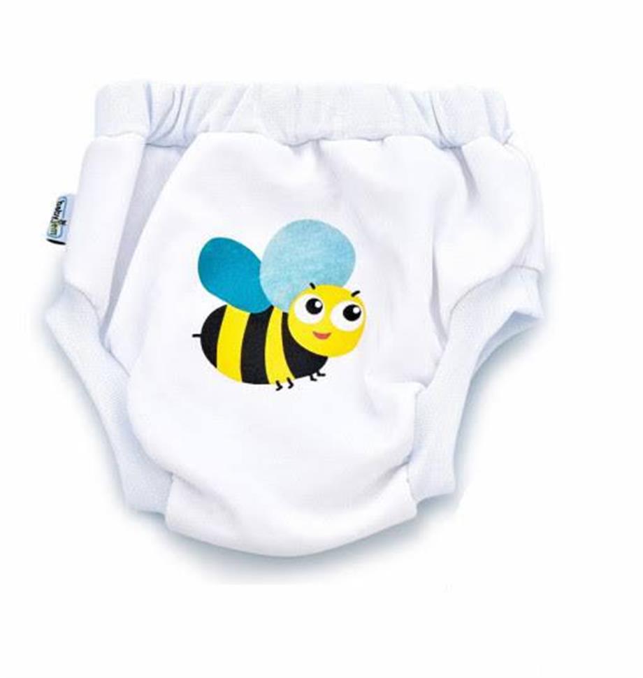 Babyjem Desenli Lüks Alıştırma Külodu 0933 Beyaz