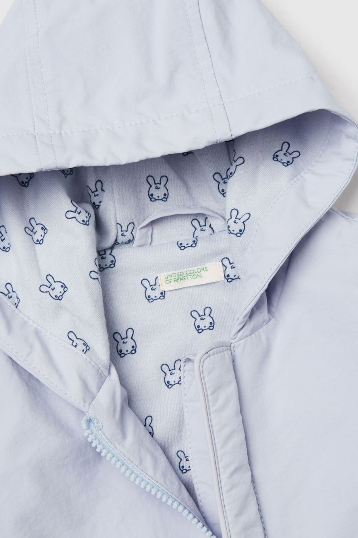Benetton Erkek Bebek 0-18 Ay Penye Astarlı Yağmurluk Mavi