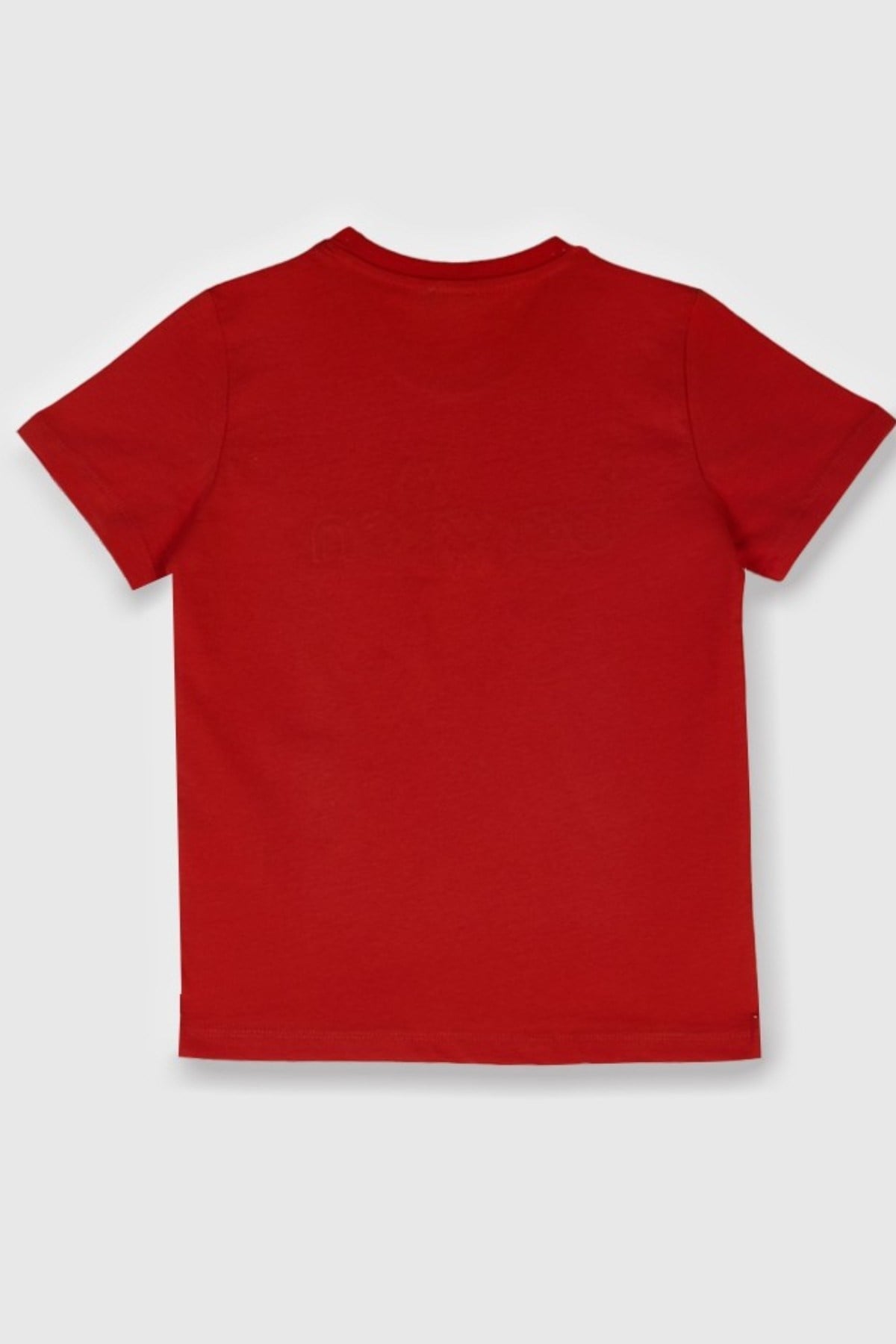 Benetton Erkek Çocuk 4-14 Yaş Kabartma Logo Baskılı T-shirt Kırmızı