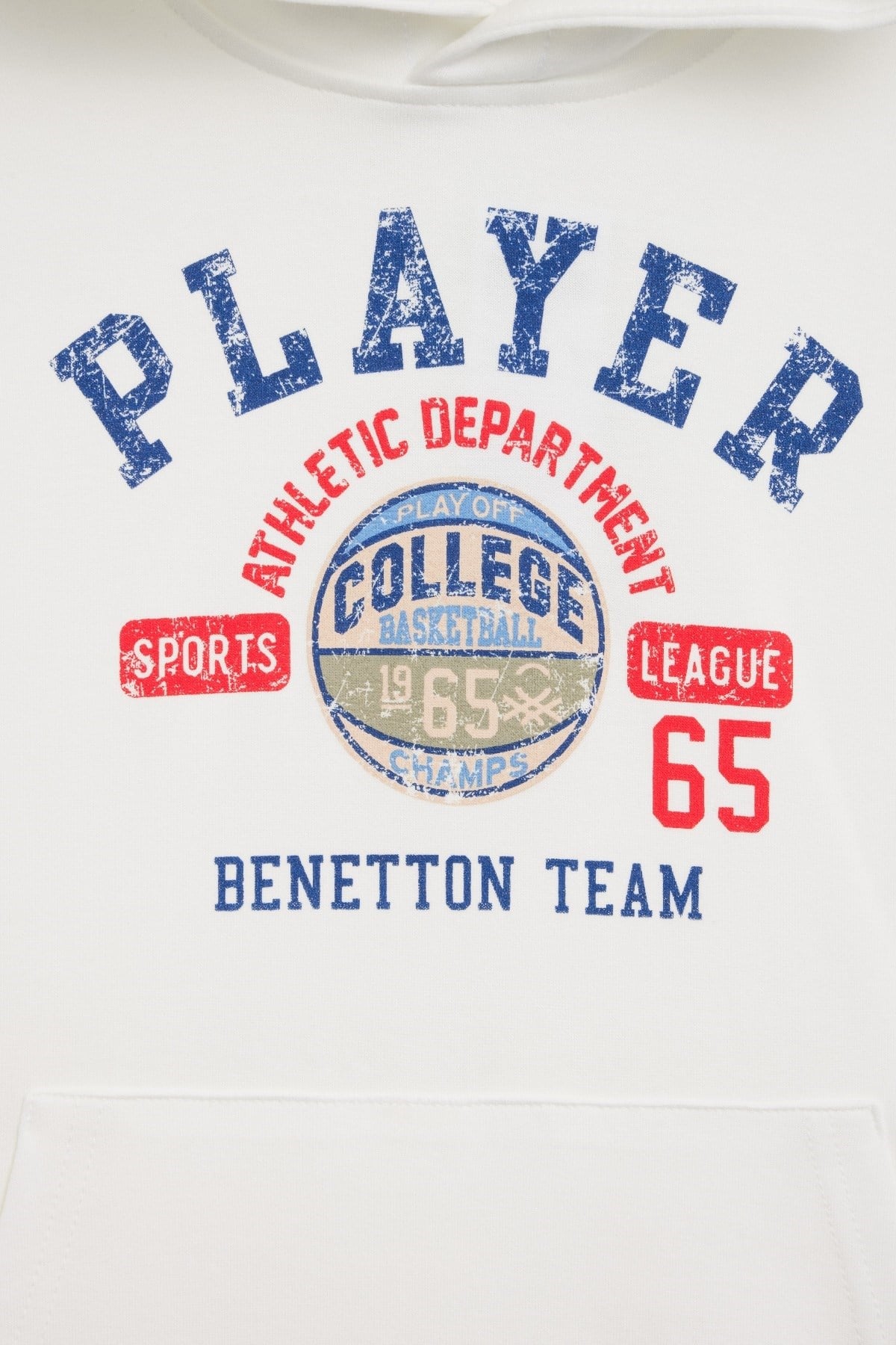 Benetton Erkek Çocuk 4-14 Yaş Kapüşonlu Kolsuz T-shirt Beyaz