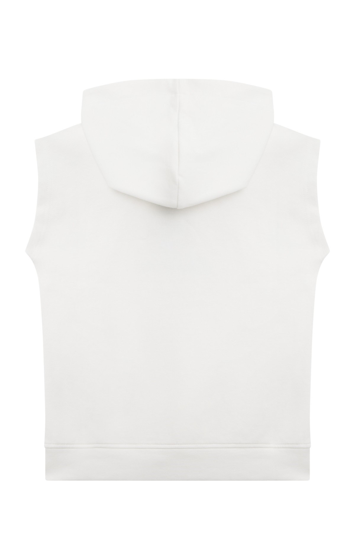 Benetton Erkek Çocuk 4-14 Yaş Kapüşonlu Kolsuz T-shirt Beyaz