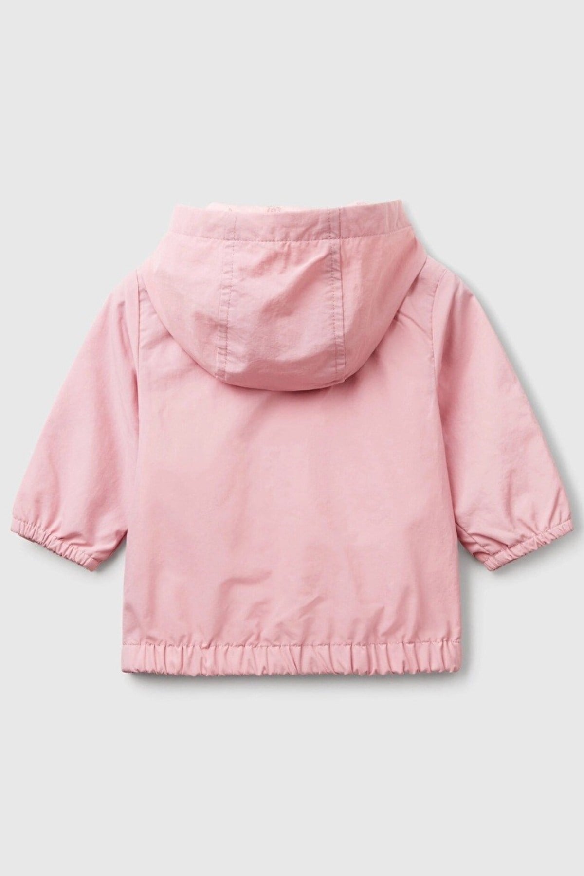 Benetton Kız Bebek 0-18 Ay Penye Astarlı Yağmurluk Pembe