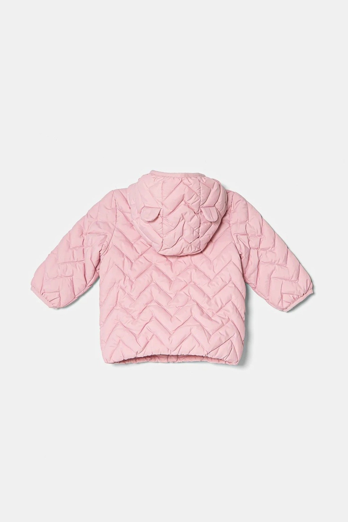 Benetton Kız Bebek 0-18 Ay Penye Astarlı Mevsimlik Mont Pembe
