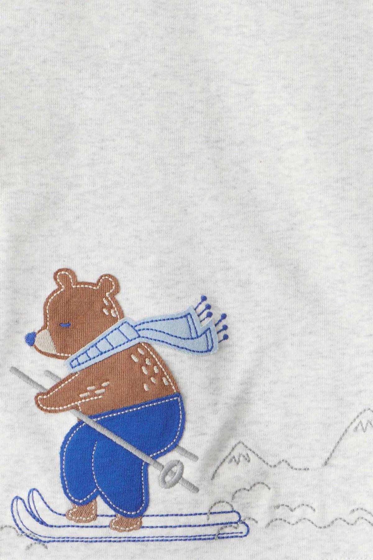 Carters Erkek Bebek 18-24 Ay Üçlü Pijama Takımı Ekru