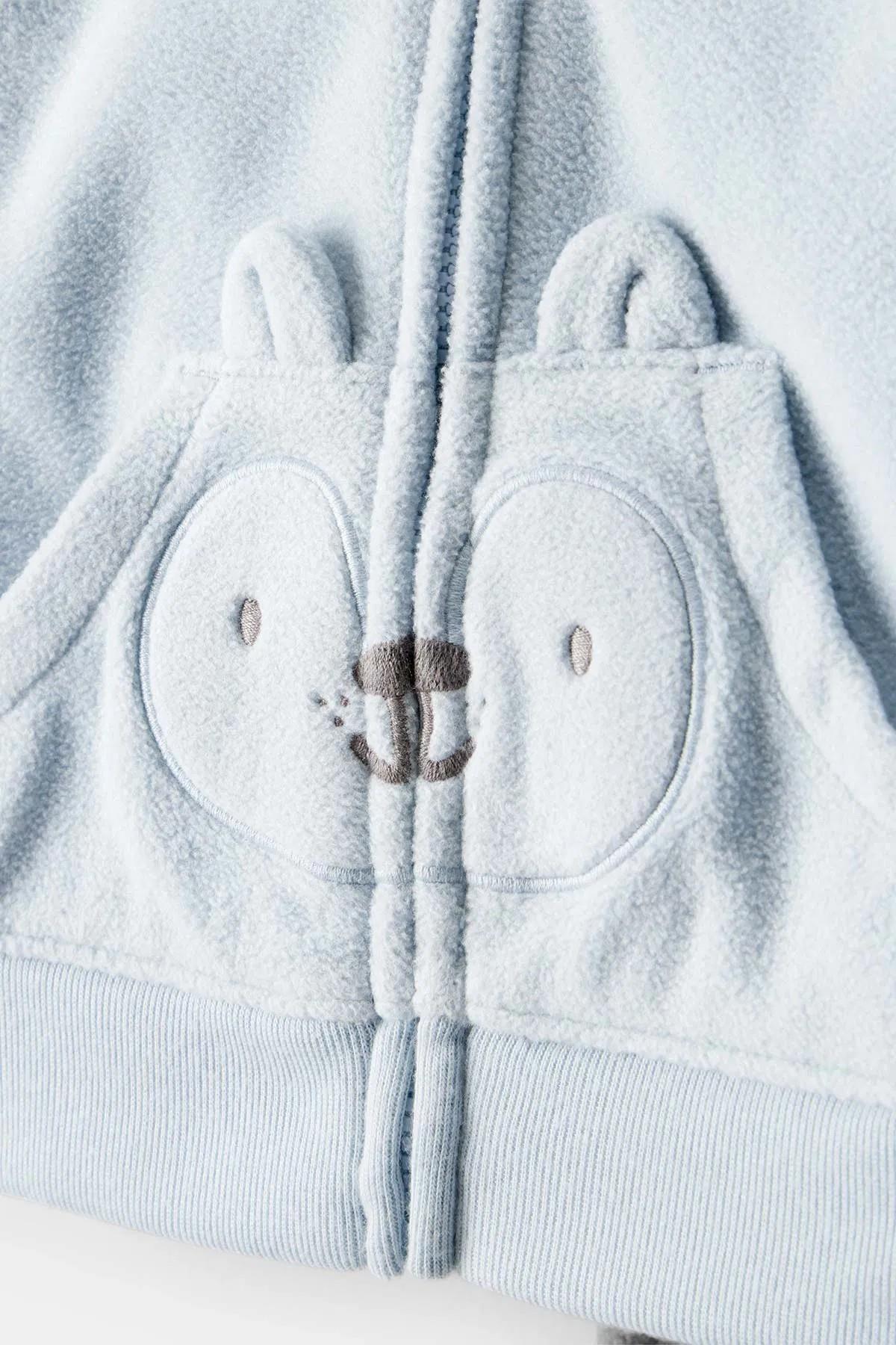 Carters Erkek Bebek 6-24 Ay Polar Hırkalı Üçlü Takım Mavi