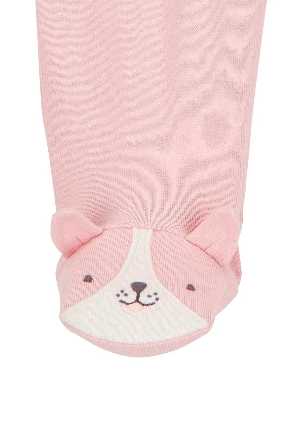 Carters Kız Bebek 0-9 Ay Desenli İkili Tulum Set Pembe