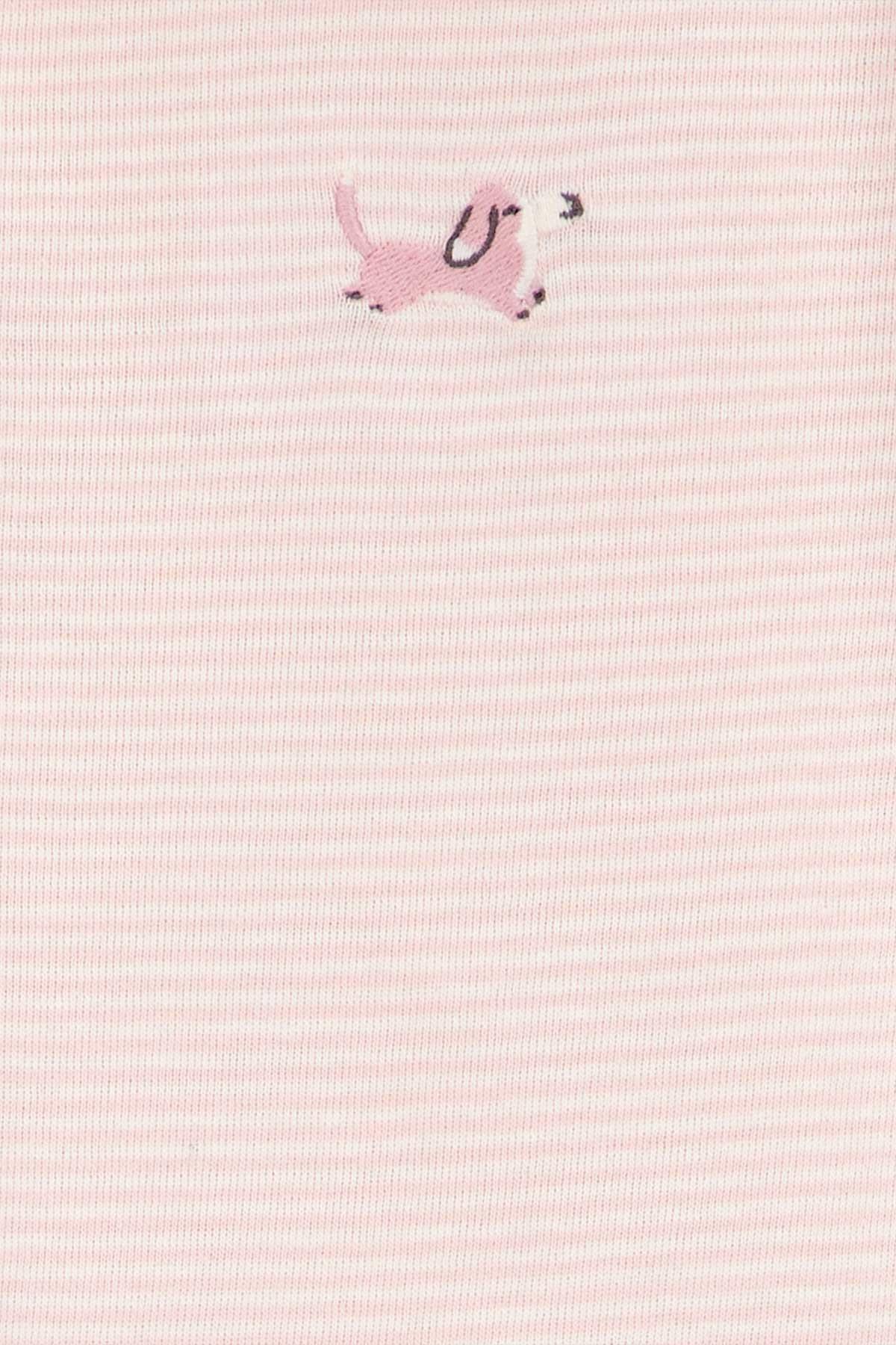 Carters Kız Bebek 0-9 Ay Desenli İkili Tulum Set Pembe