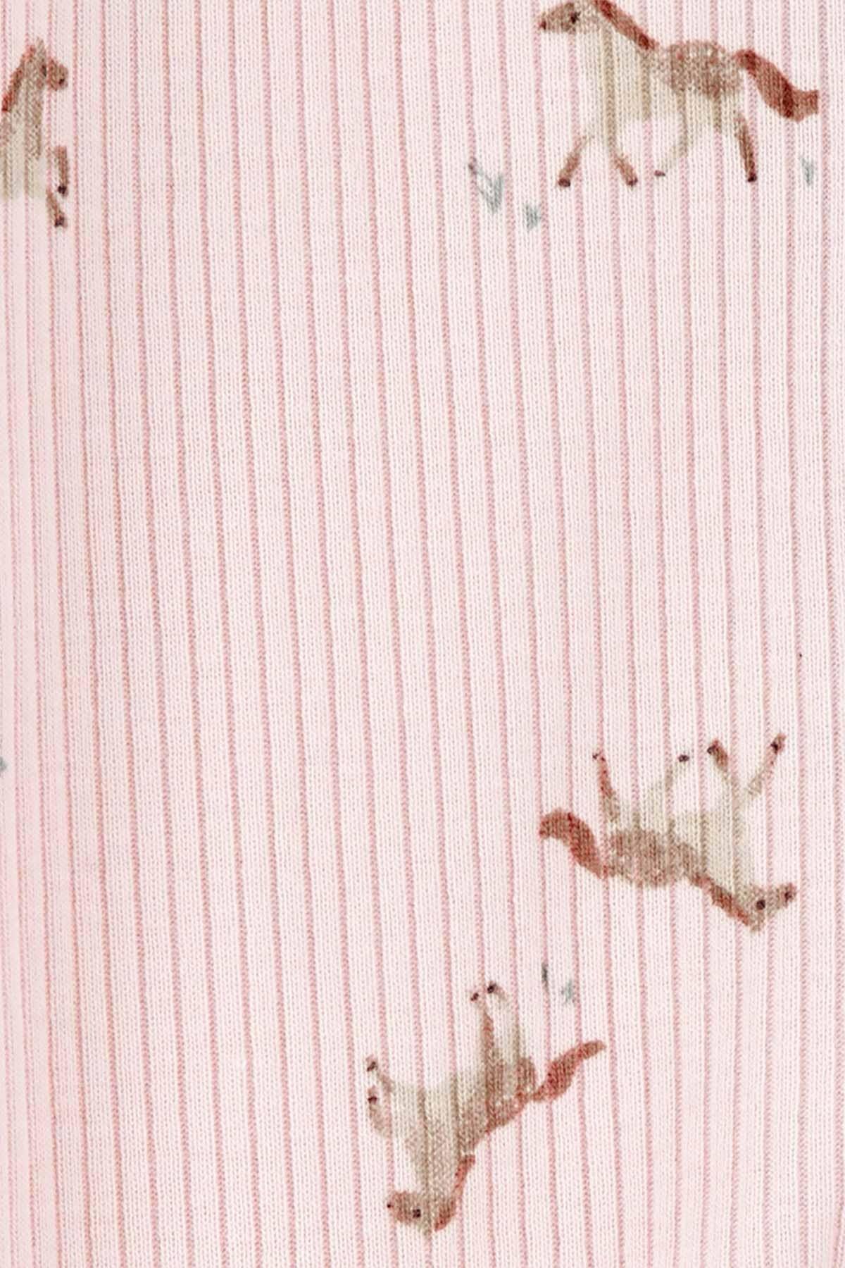 Carters Kız Bebek 3-9 Ay Desenli Uyku Tulumu Pembe
