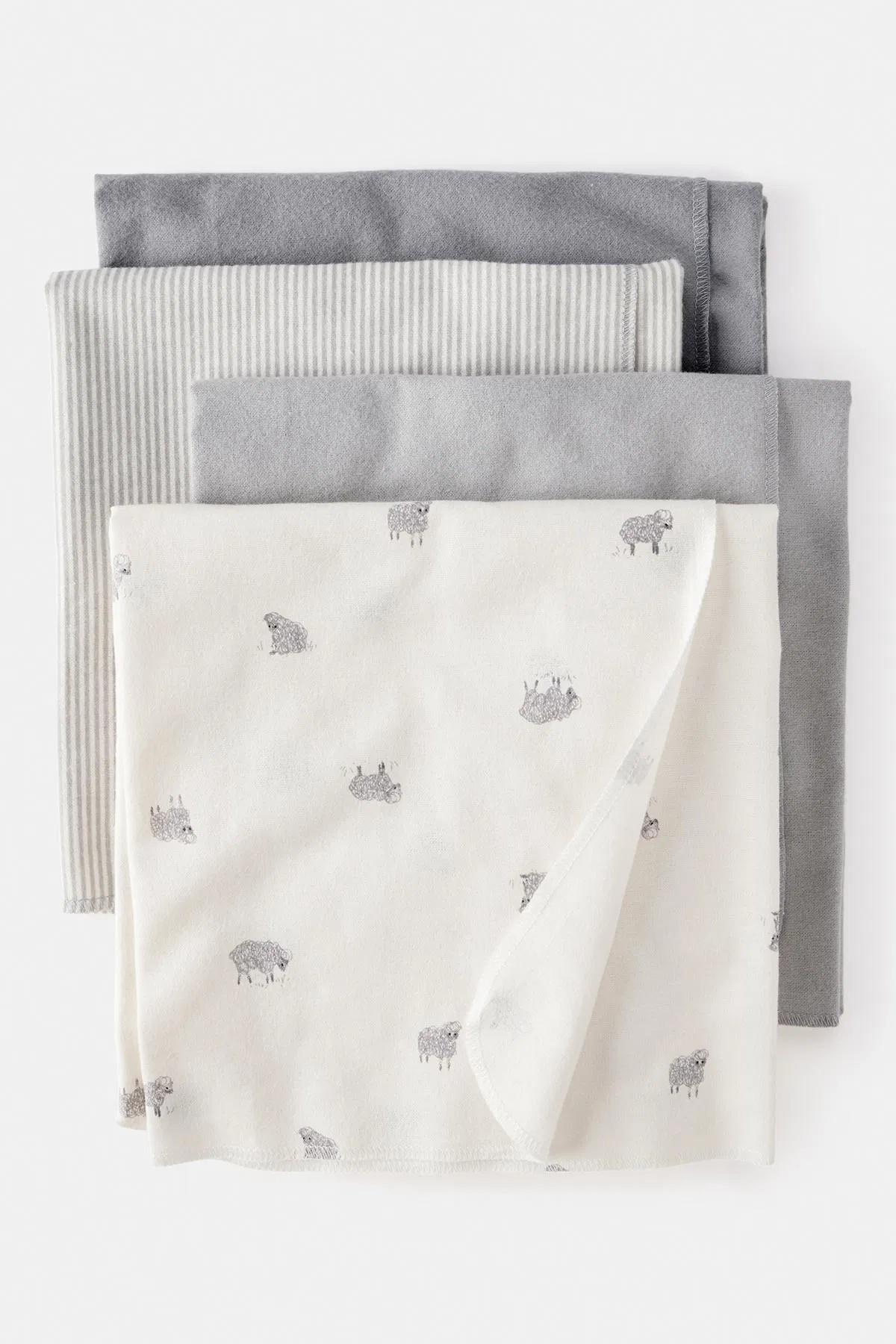 Carters Unisex Bebek Battaniye Seti Ekru