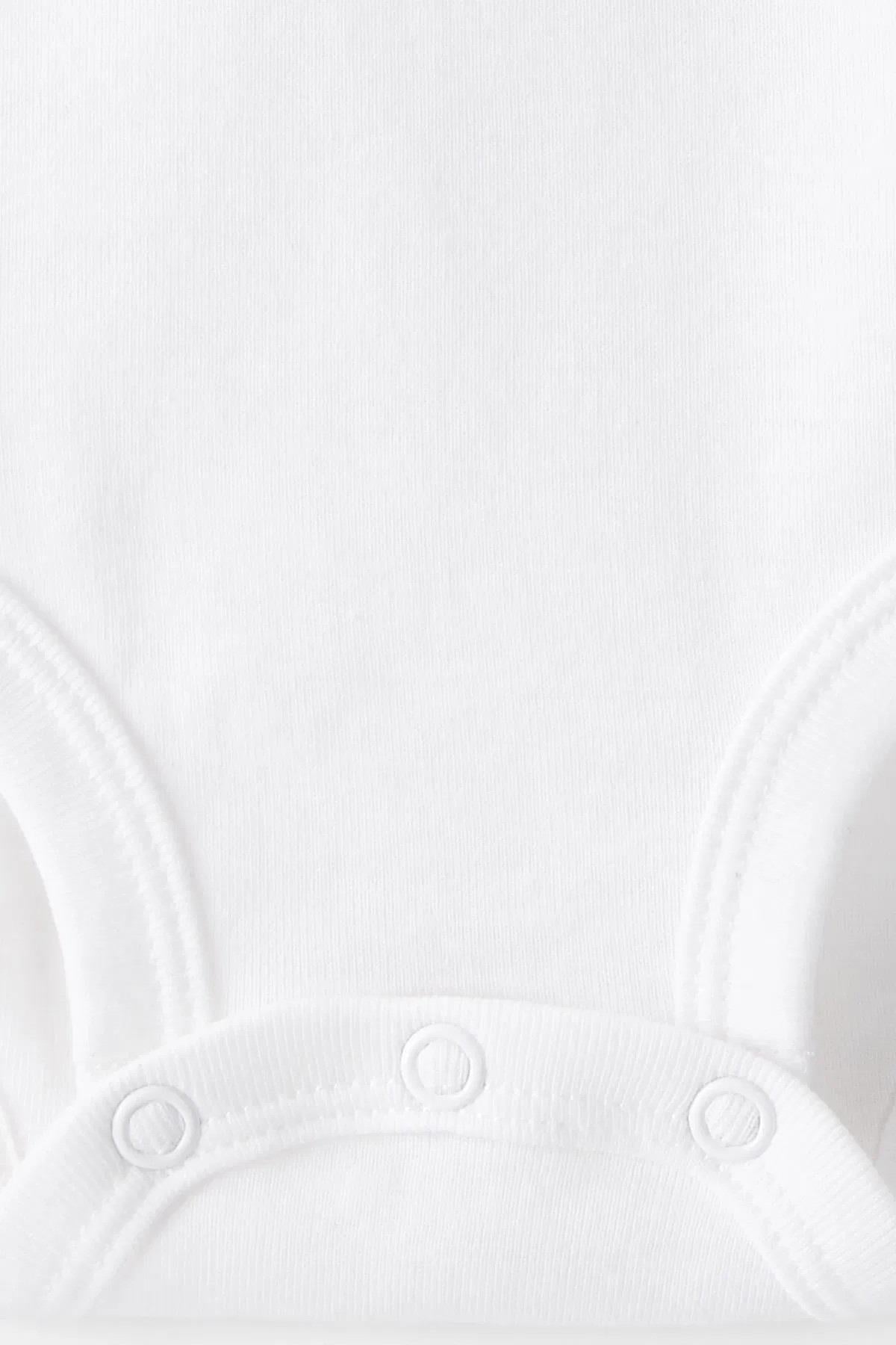 Carters Unisex Çocuk 3-24 Ay Uzun Kollu 4lü Body Beyaz
