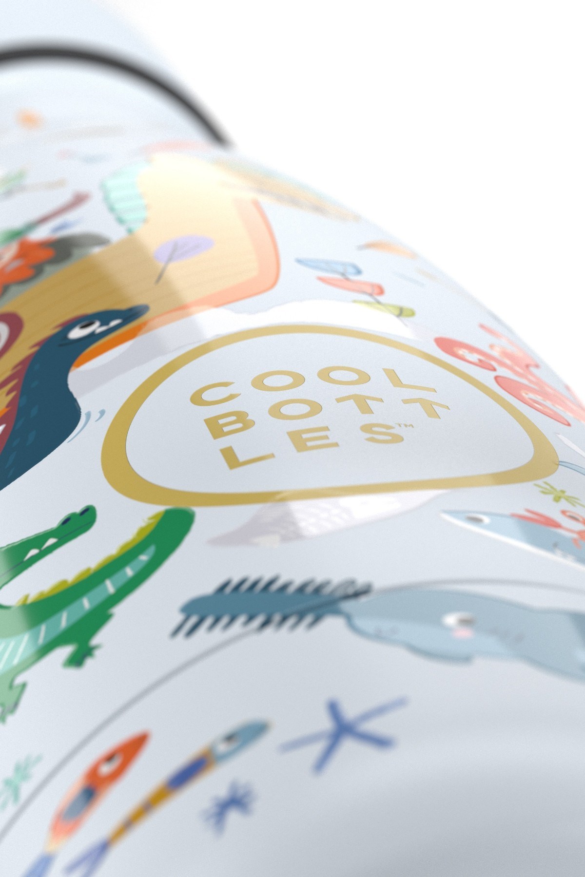 Cool Bottles Erkek Çocuk 350 ml BRAVE VİKİNGS Bottle Gri