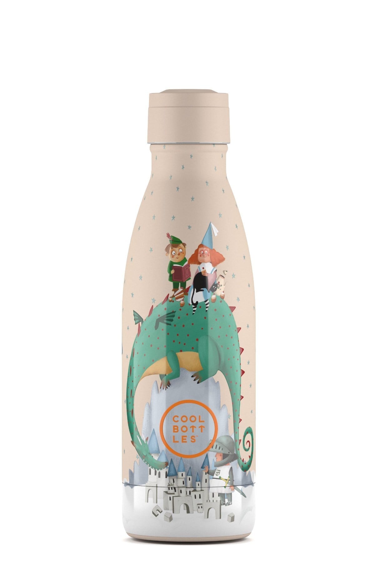 Cool Bottles Kız Çocuk 350 ml DRAGON DREAMS Bottle Bej
