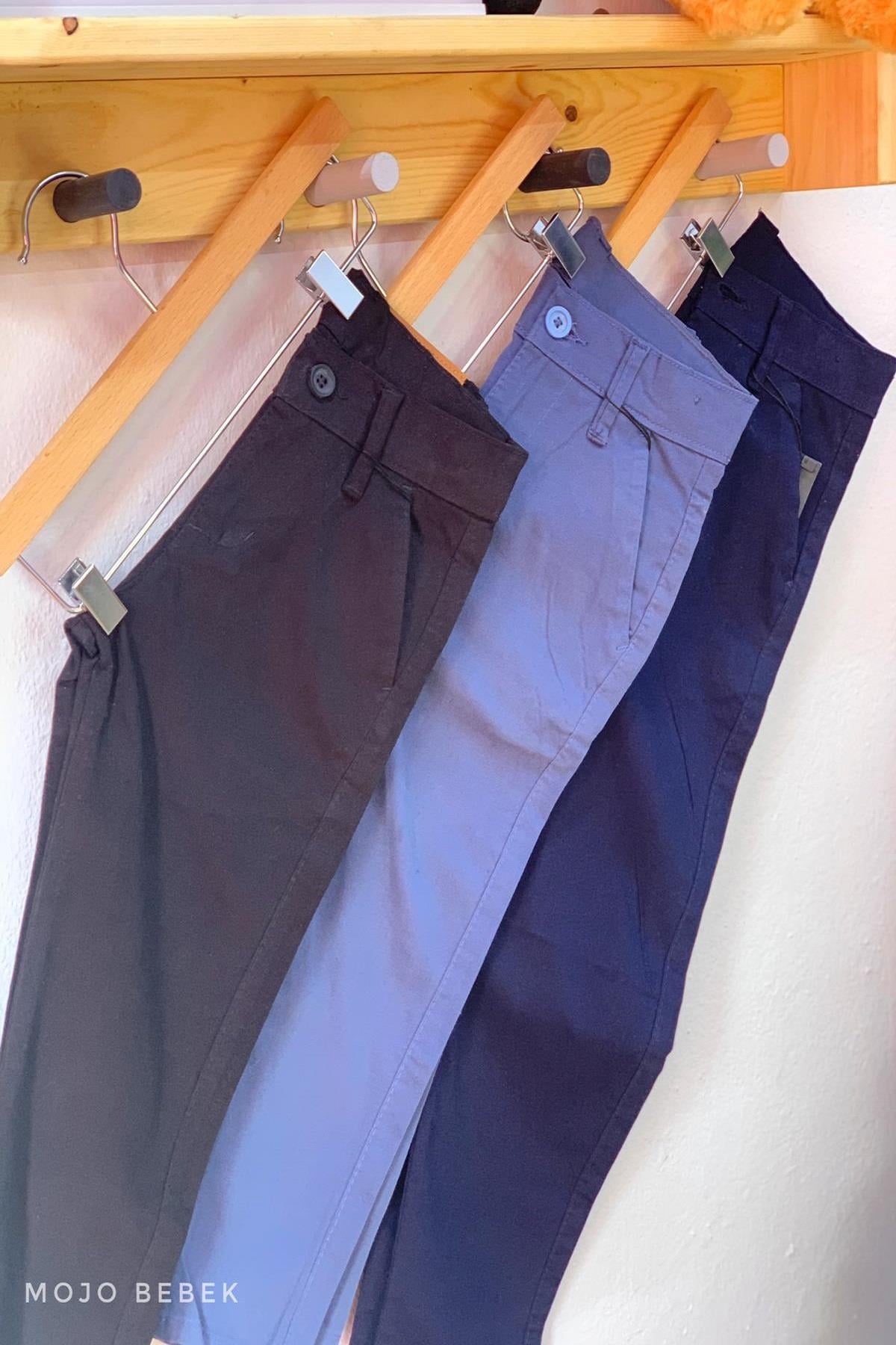 Cuties Erkek Çocuk Kanvas Pantolon 0295 Mavi