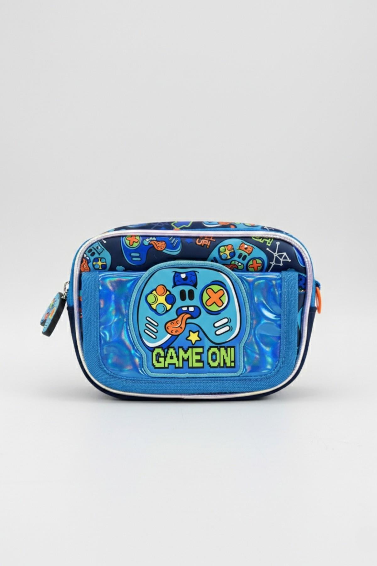Dream Vest Erkek Çocuk Game Desenli Çapraz Çanta Lacivert
