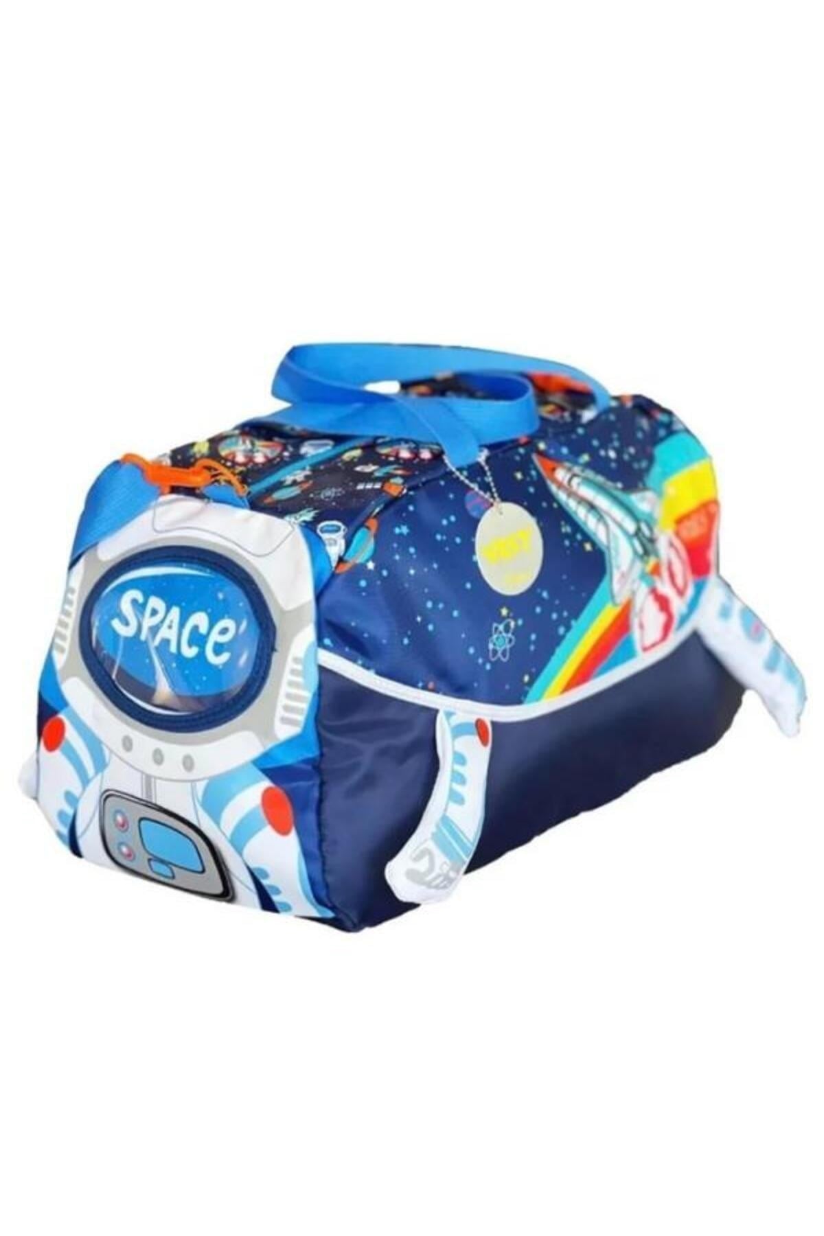 Dream Vest Erkek Çocuk Uzay Desenli Spor Çantası Lacivert