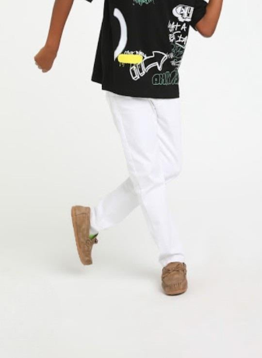 Jacklions Erkek Çocuk Ultra Esnek Denim Pantolon 23015 Beyaz