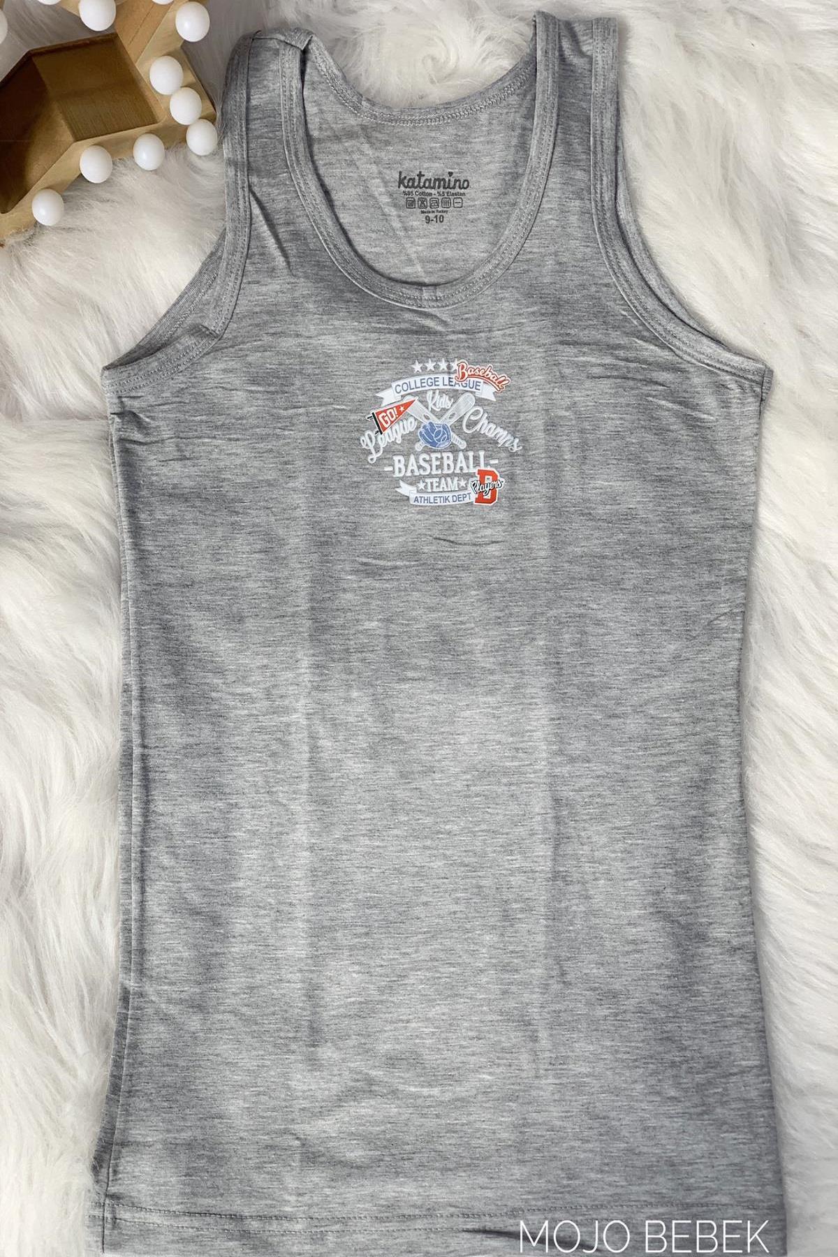 Katamino Erkek Çocuk Baseball Atlet Boxer Takım K128216 Gri
