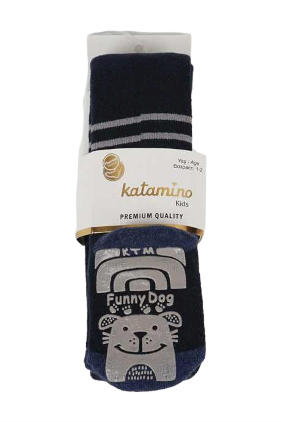 Katamino Erkek Çocuk Havlu Külotlu Çorap K35068 Lacivert
