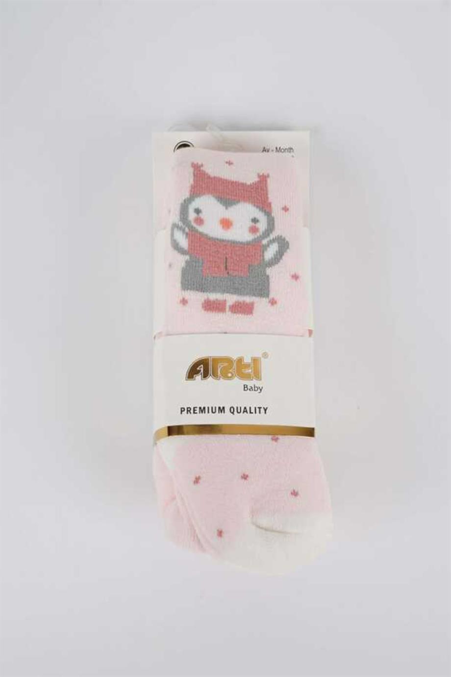 Katamino Kız Bebek Havlu Külotlu Çorap 350135 Pembe