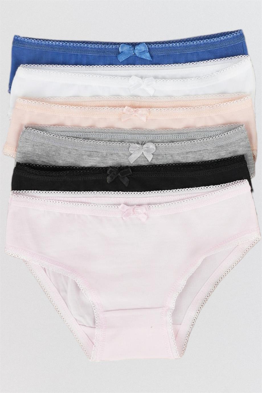 Katamino Kız Çocuk Pamuklu 3lü Slip Set K128375 Gri