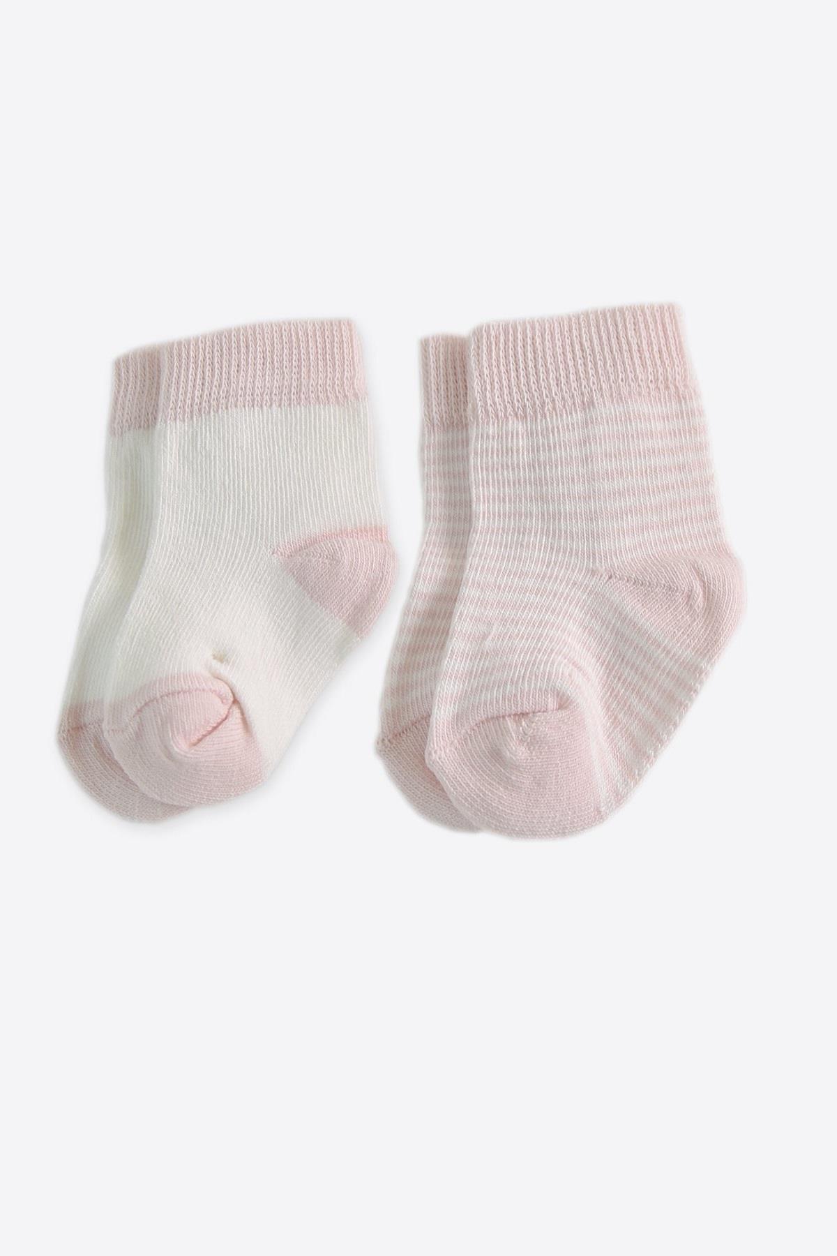 Kitikate Bebek Organik Dreams 2'li Çorap 17533 Pembe