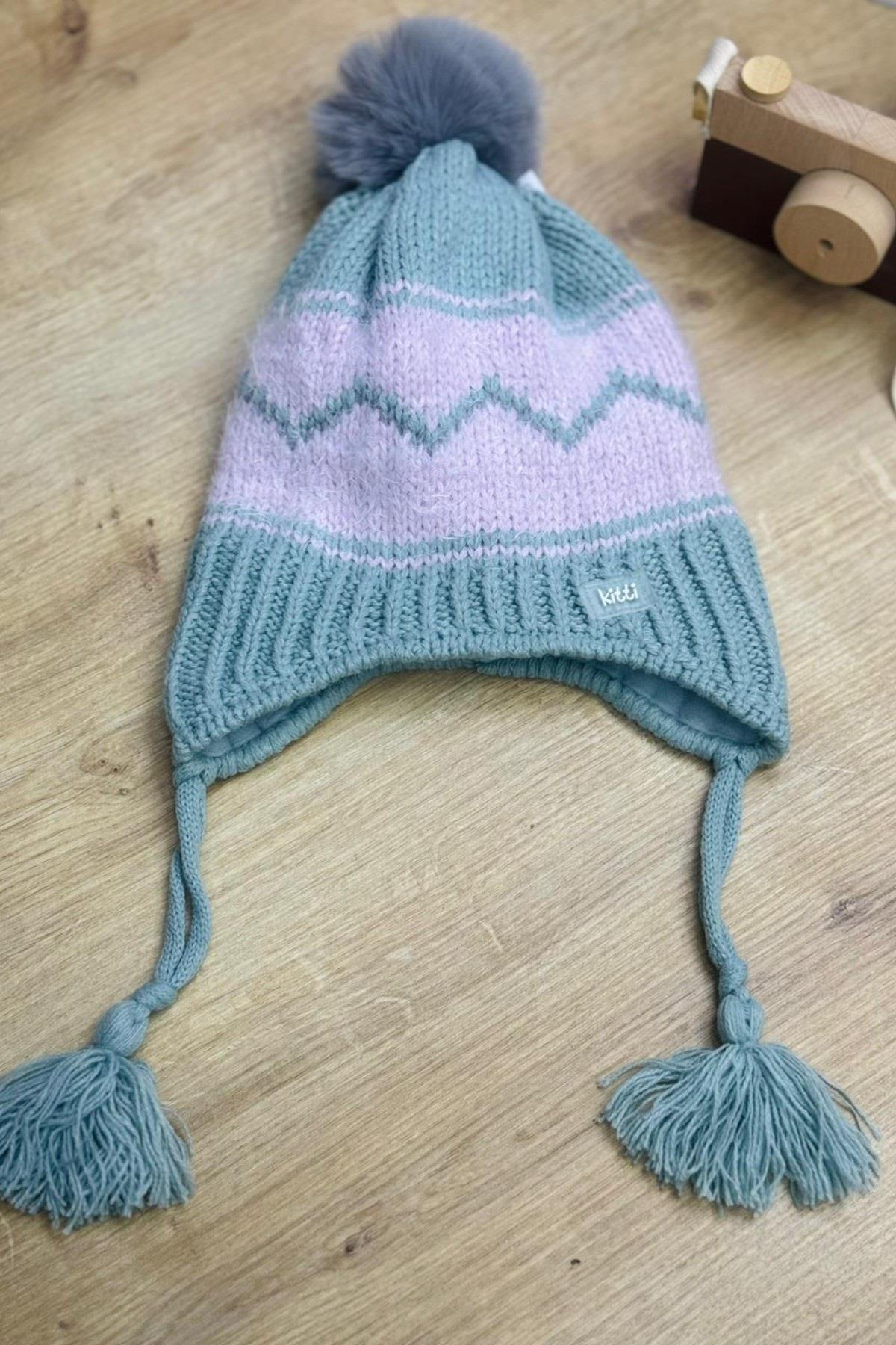 Kitti Kız Çocuk Atkı Bere Eldiven Seti K2317002 Mint