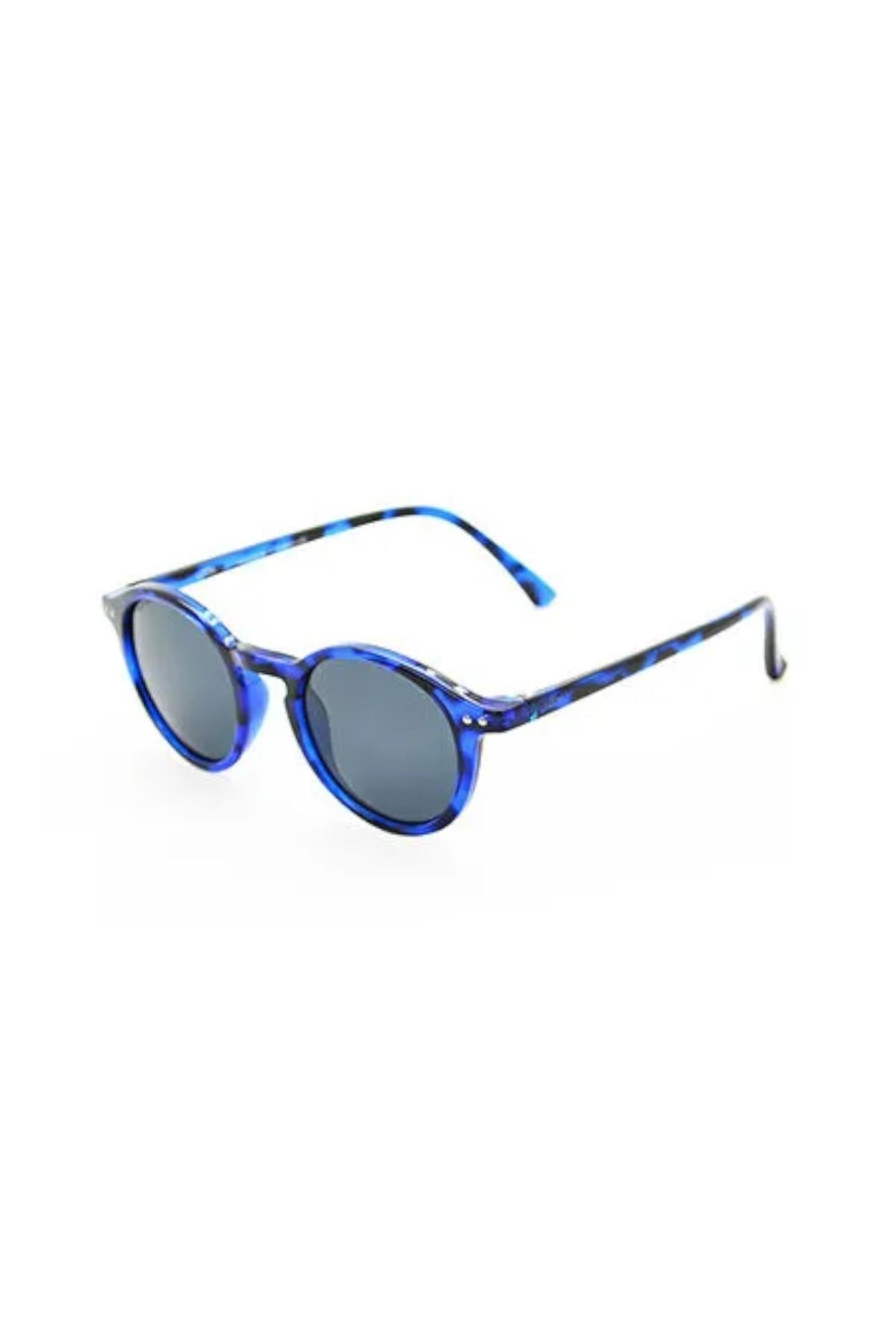 Look Light Fox Unisex Çocuk 5-10 Yaş Güneş Gözlüğü Mavi-Siyah