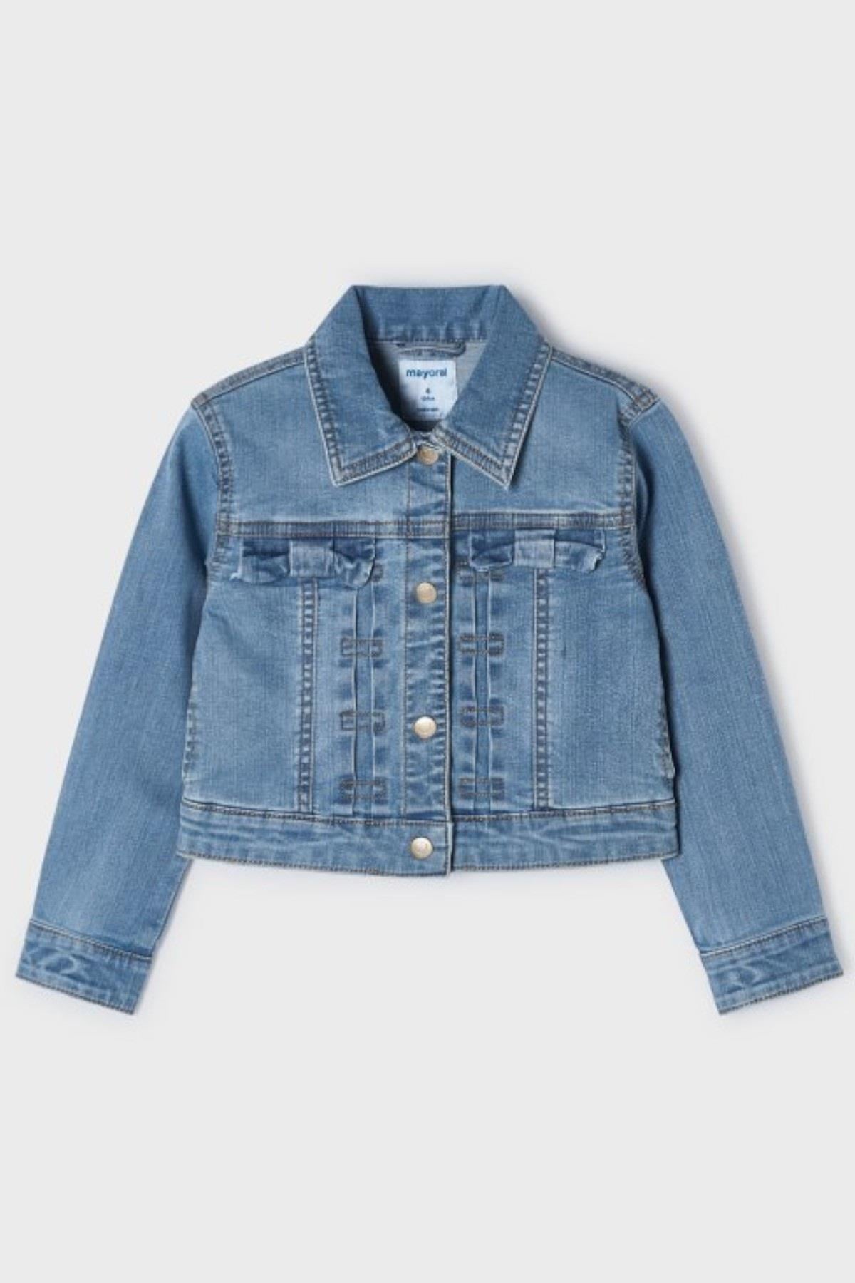Mayoral 4-9 Yaş Denim Ceket 3474 Kot Mavi