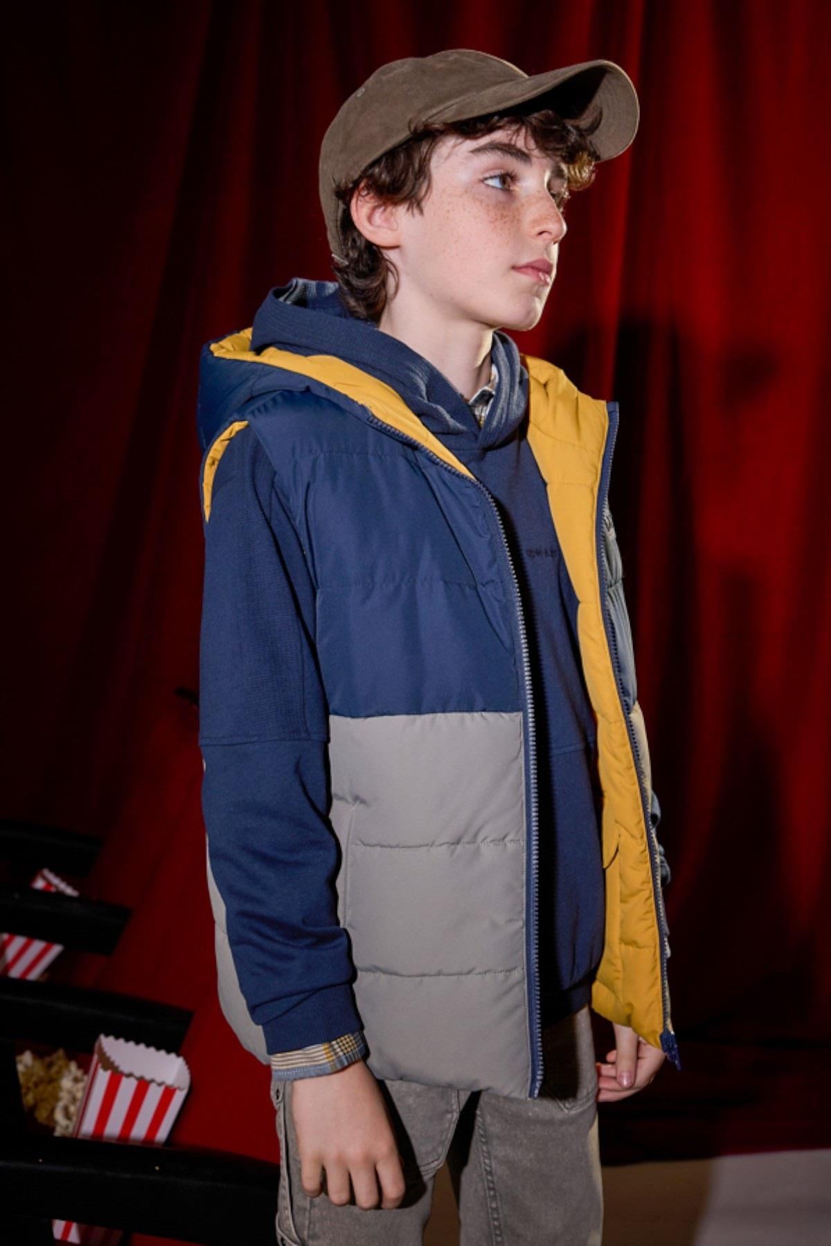 Mayoral 8-18 Yaş Çift Taraflı Kapüşonlu Yelek Sarı