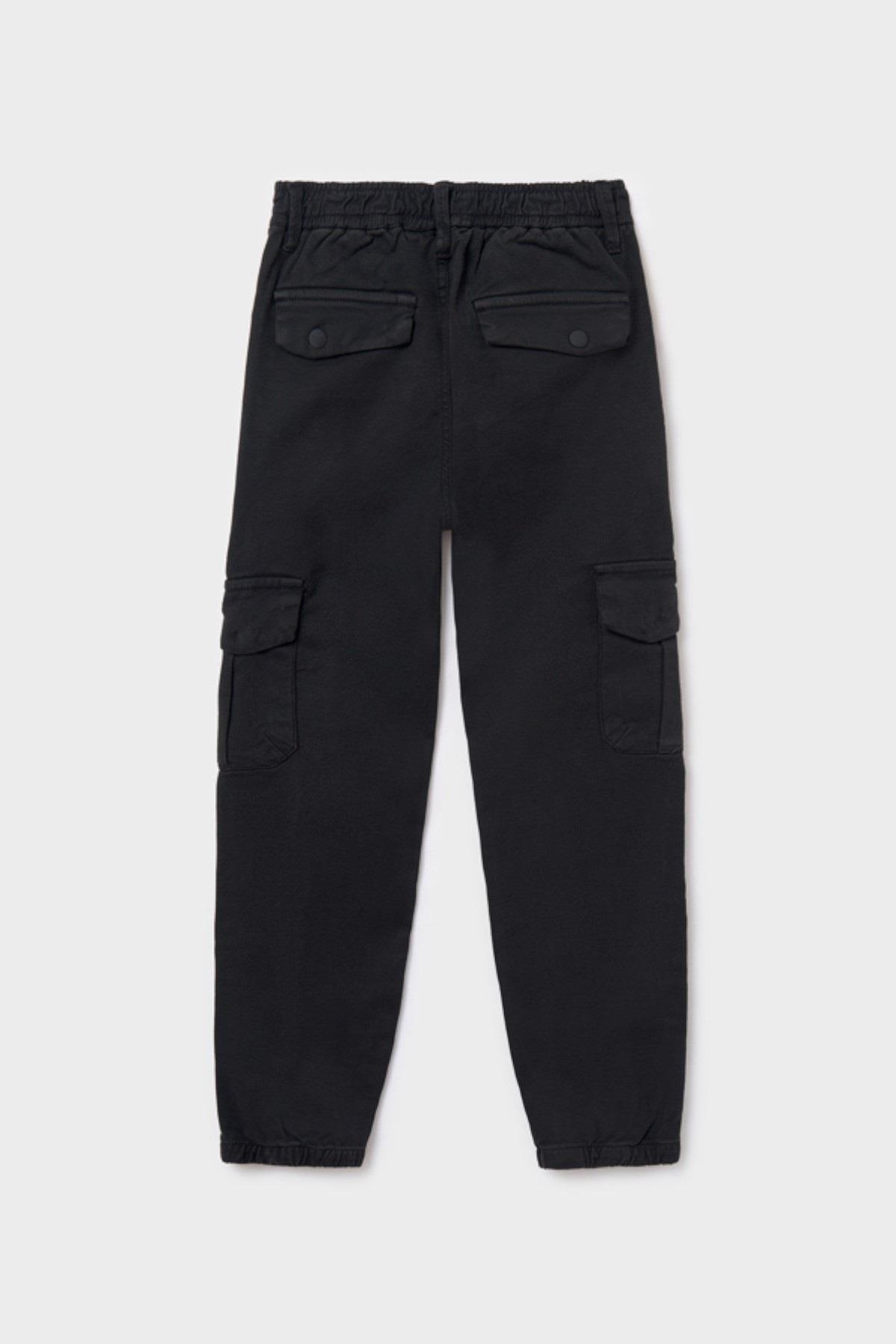 Mayoral 8-18 Yaş Kargo Cep Jogger Pantolon Siyah