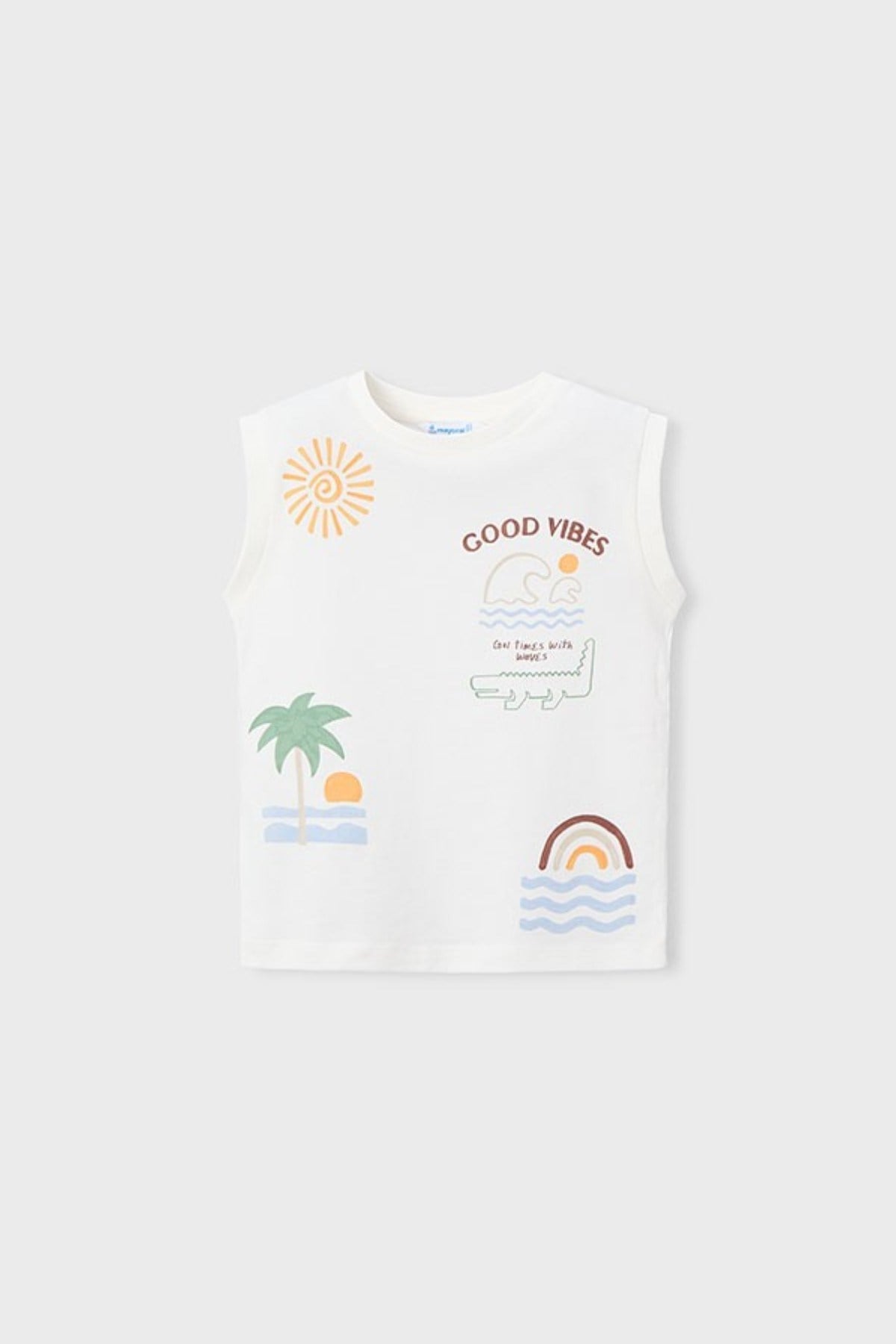 Mayoral Erkek Çocuk 2-9 Yaş Summer Desenli Üçlü Şortlu Takım Taş Rengi