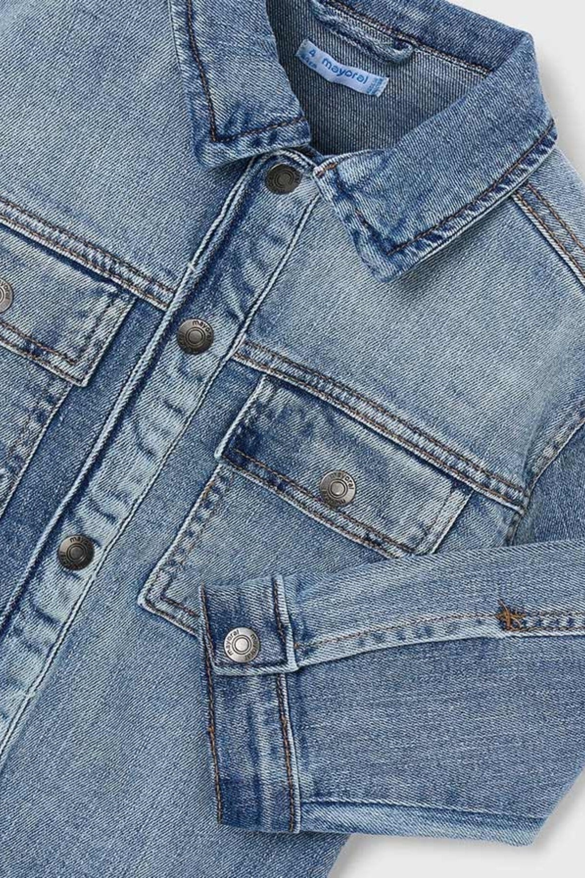 Mayoral Erkek Çocuk 2-9 Yaş Yumuşak Denim Ceket Kot Mavi