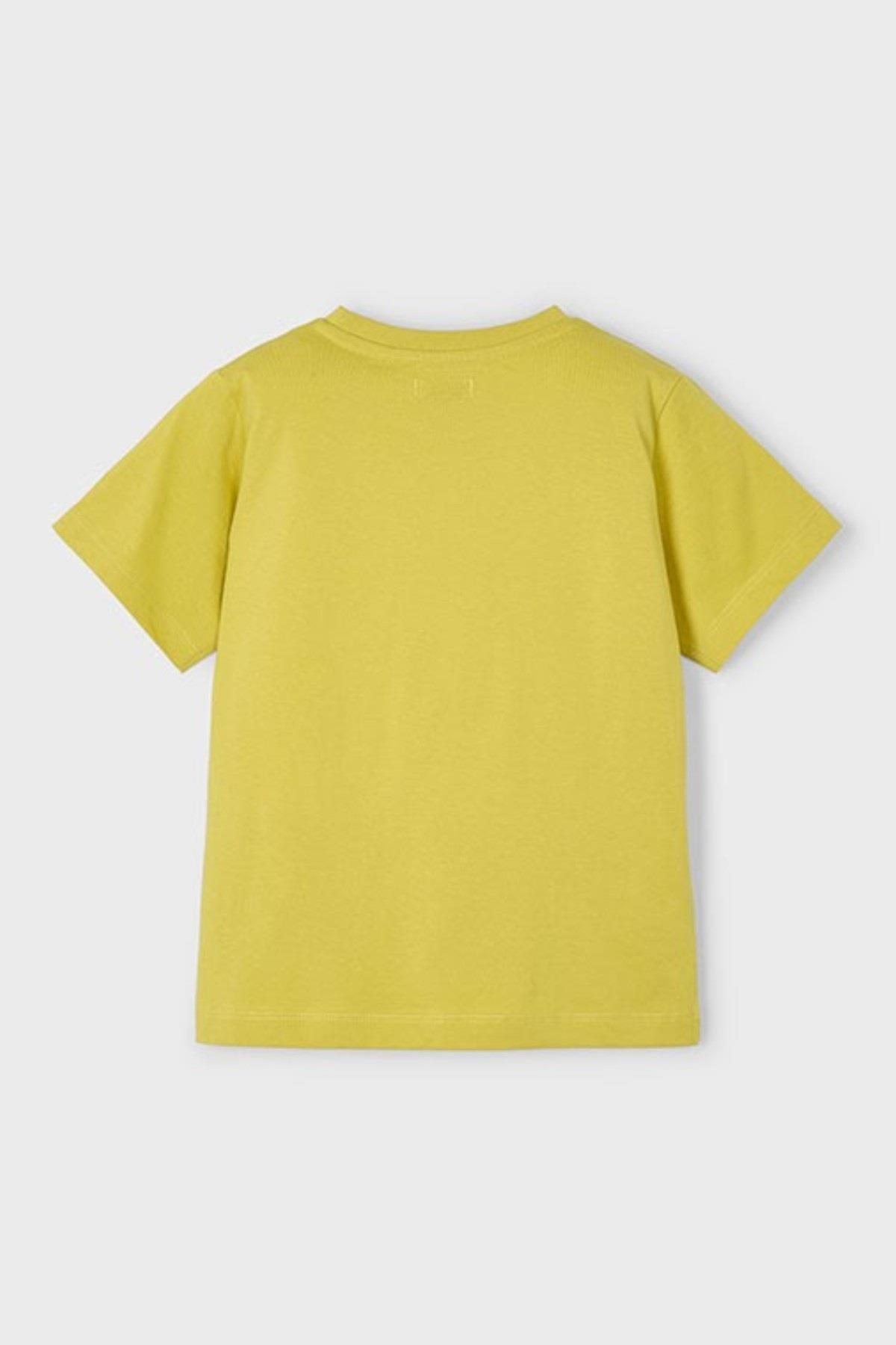 Mayoral Erkek Çocuk 3-9 Yaş 3D Baskılı Kısakol T-shirt 3043 Hardal