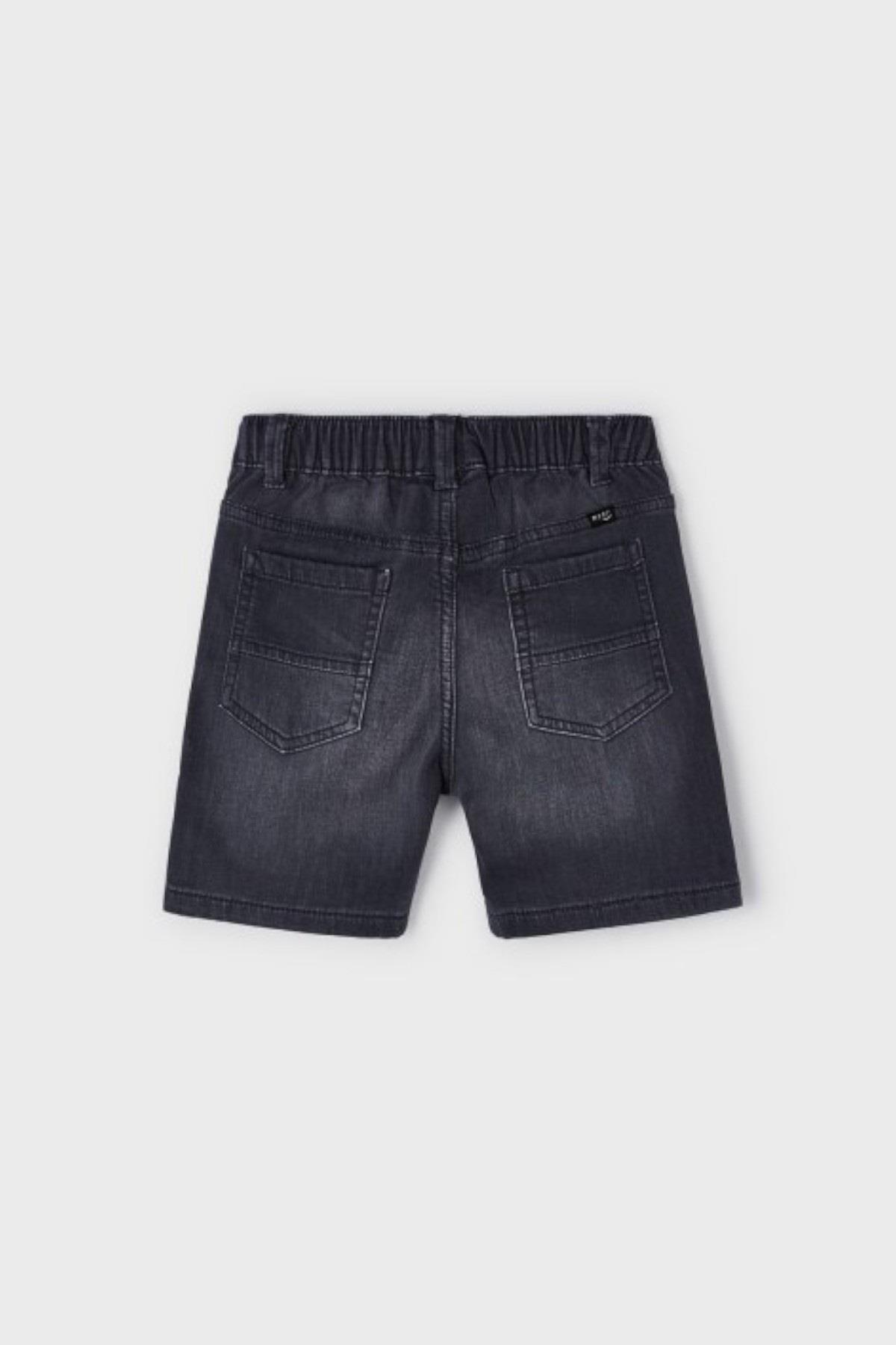 Mayoral Erkek Çocuk 3-9 Yaş Yumuşak Denim Şort 3272 Füme