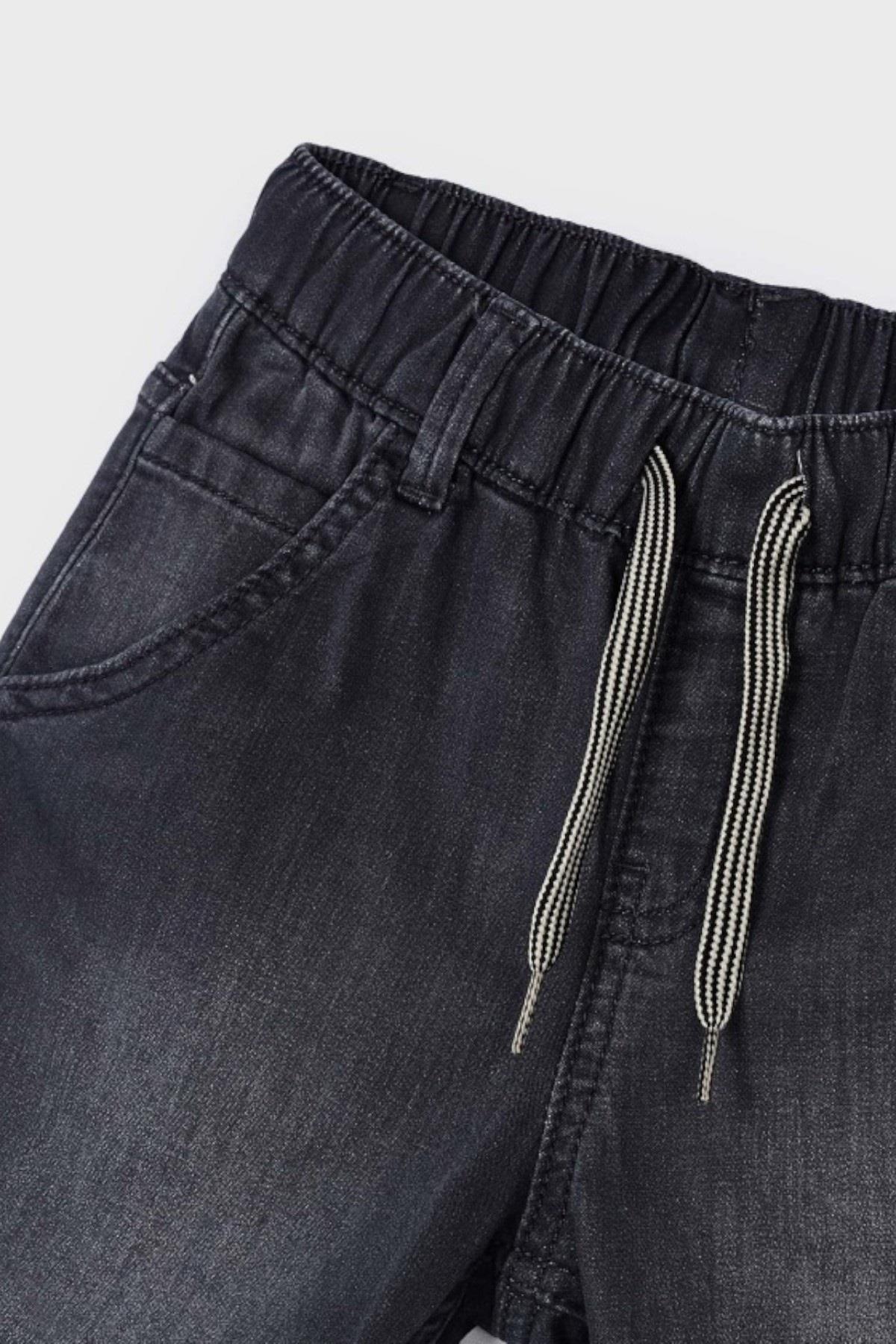 Mayoral Erkek Çocuk 3-9 Yaş Yumuşak Denim Şort 3272 Füme