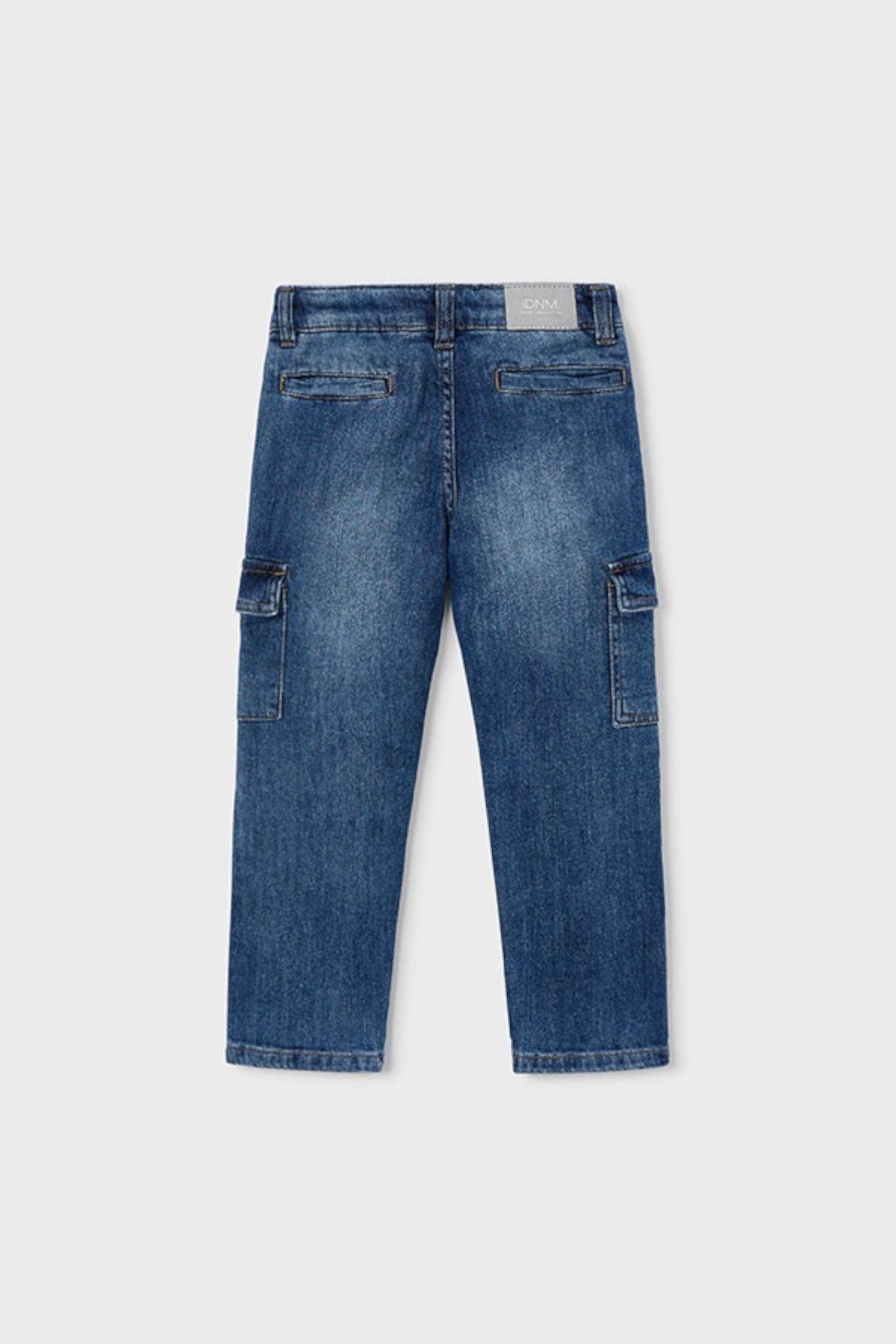 Mayoral Erkek Çocuk 3-9 Yaş Yumuşak Kargo Cep Denim Pantolon Lacivert