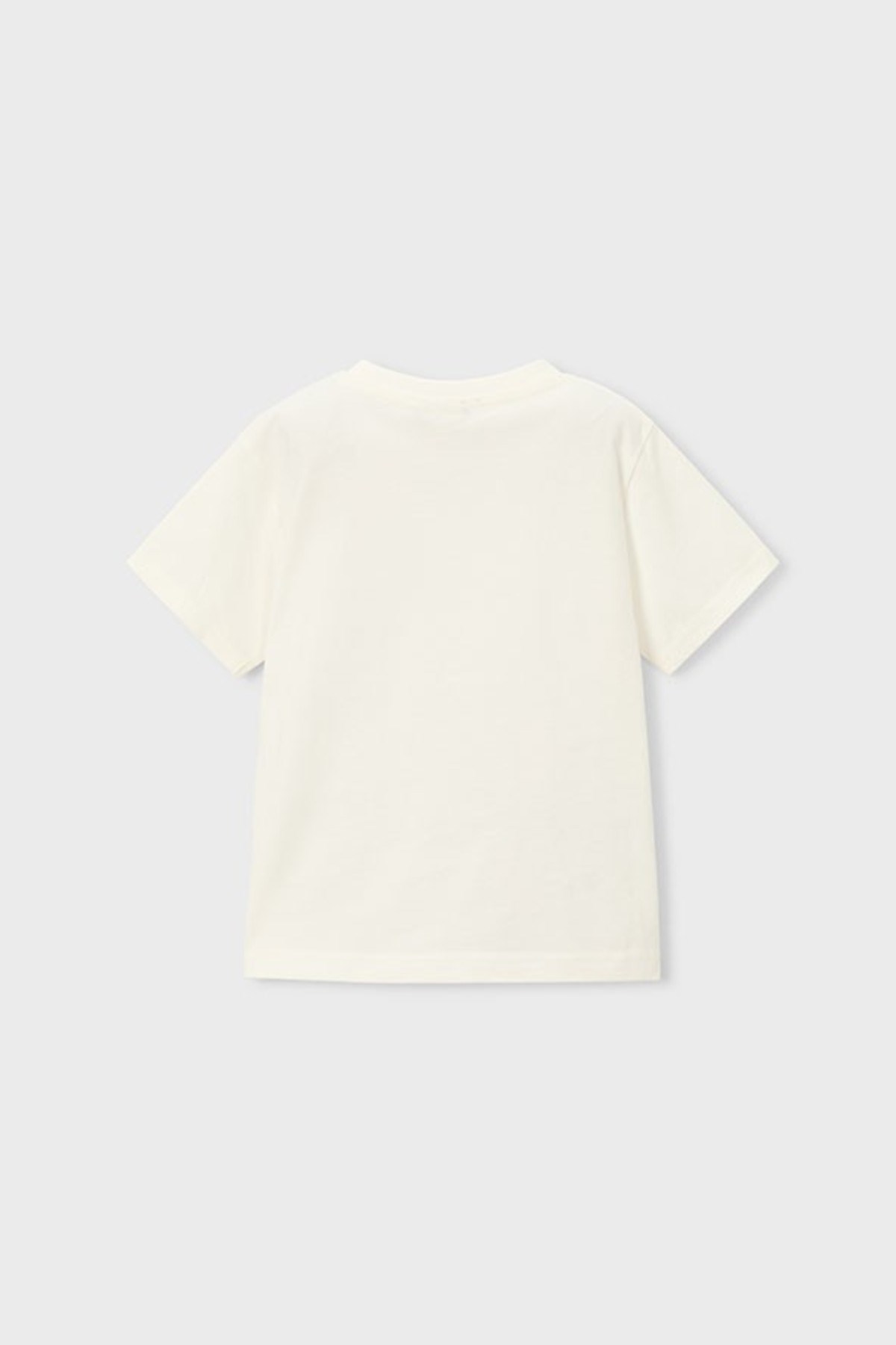 Mayoral Erkek Çocuk 4-9 Yaş Desenli Kısa Kol T-Shirt Ekru