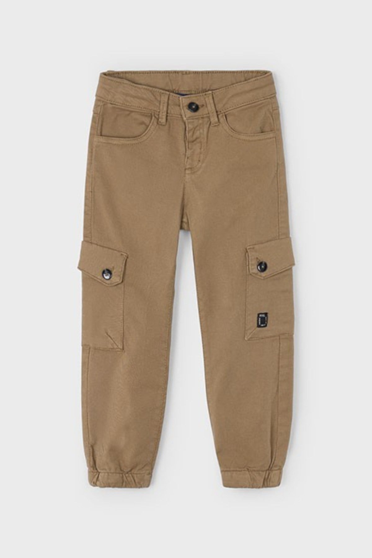 Mayoral Erkek Çocuk 4-9 Yaş Kargo Cep Lastikli Paça Pantolon Camel