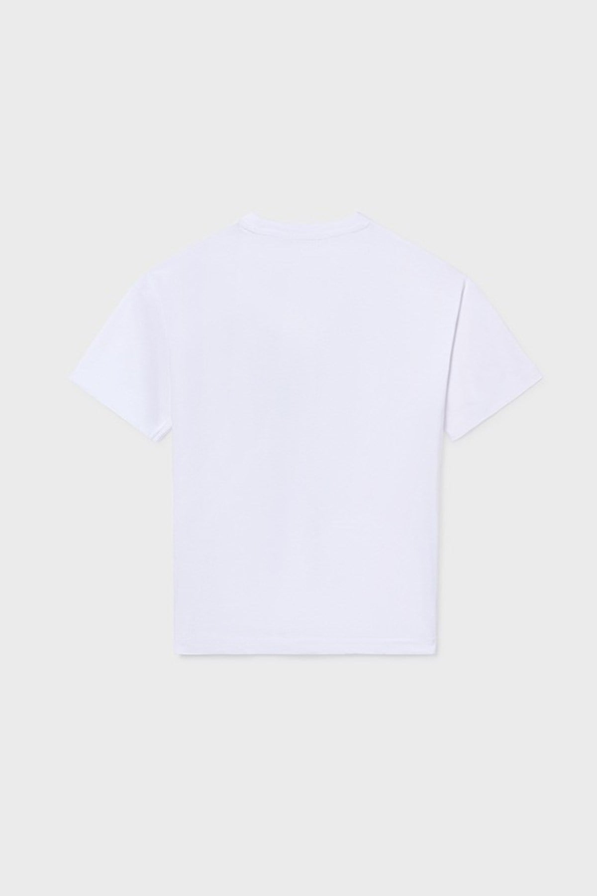 Mayoral Erkek Çocuk 8-16 Yaş Desenli Kısa Kol T-Shirt Beyaz