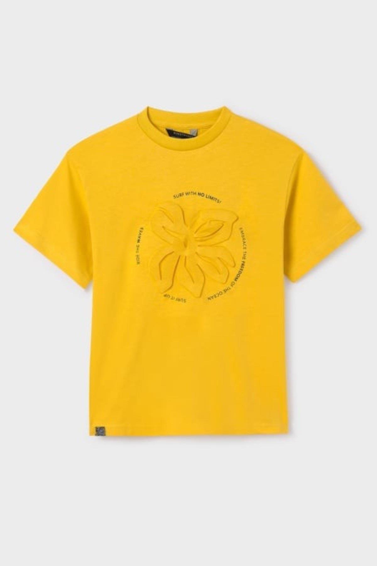 Mayoral Erkek Çocuk 8-16 Yaş Kısa Kol T-shirt 6040 Sarı