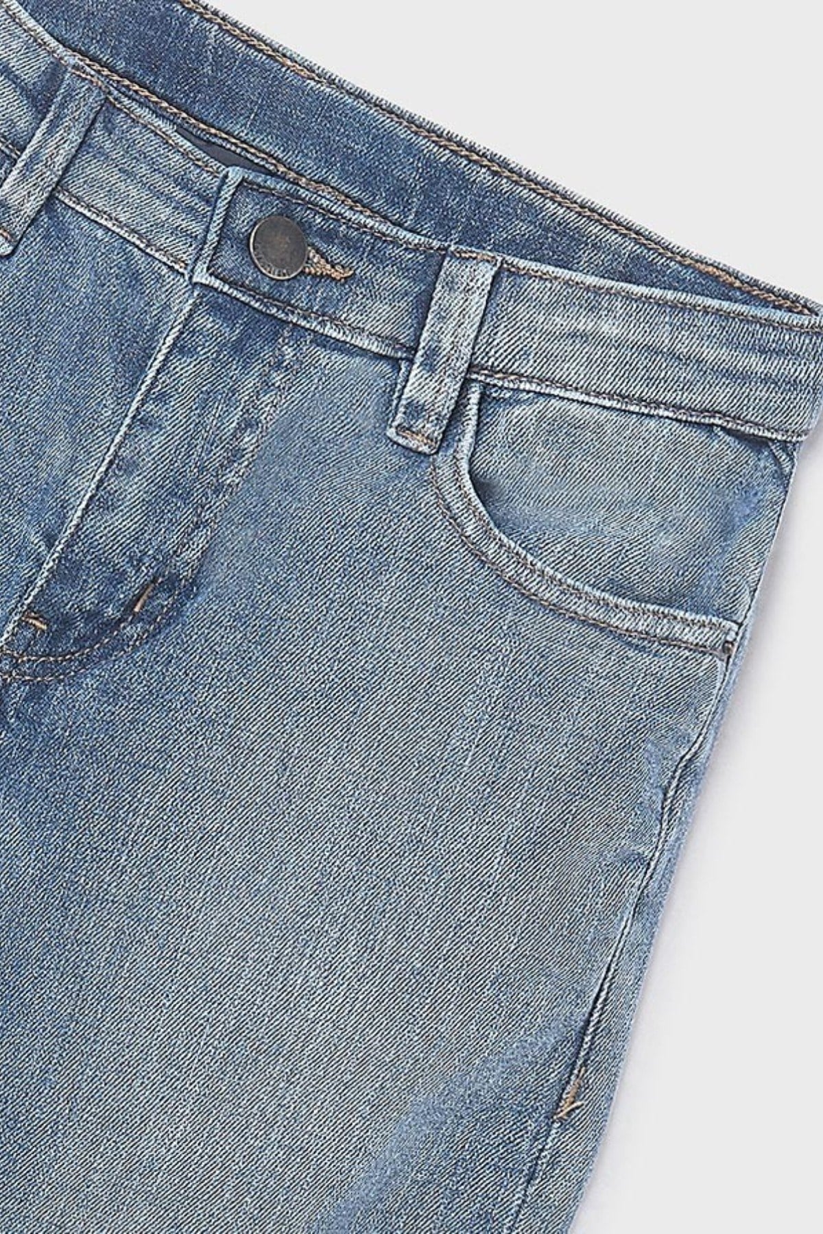 Mayoral Erkek Çocuk 8-16 Yaş Regular Fit Denim Pantolon Kot Mavi