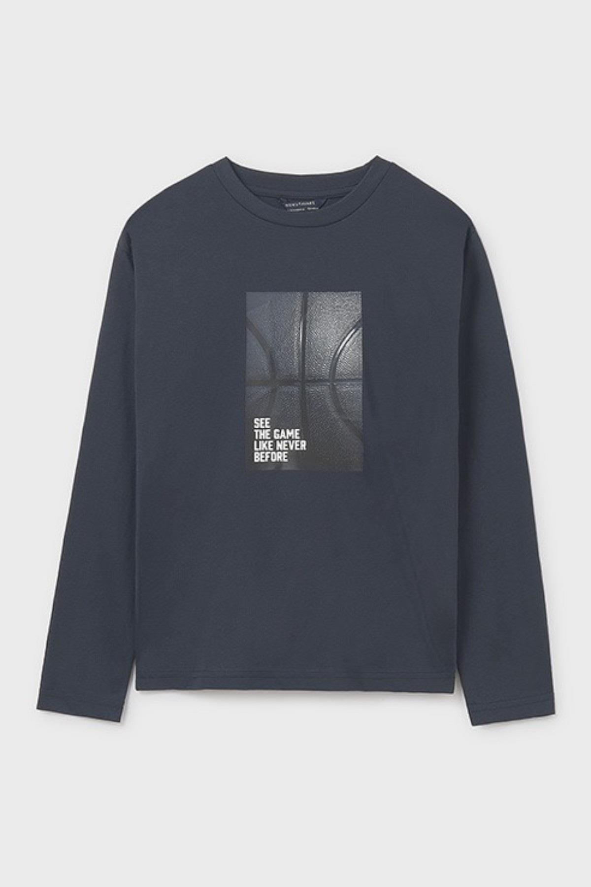 Mayoral Erkek Çocuk 8-16 Yaş Uzun Kol 2li T-shirt Set Lacivert