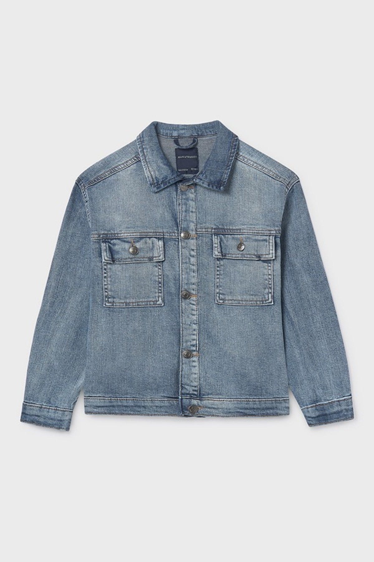 Mayoral Erkek Çocuk 8-16 Yaş Yumuşak Denim Ceket Kot Mavi