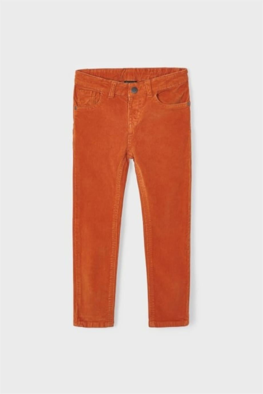 Mayoral Erkek Çocuk Fitilli Slim Fit Basic Pantolon 537 Turuncu
