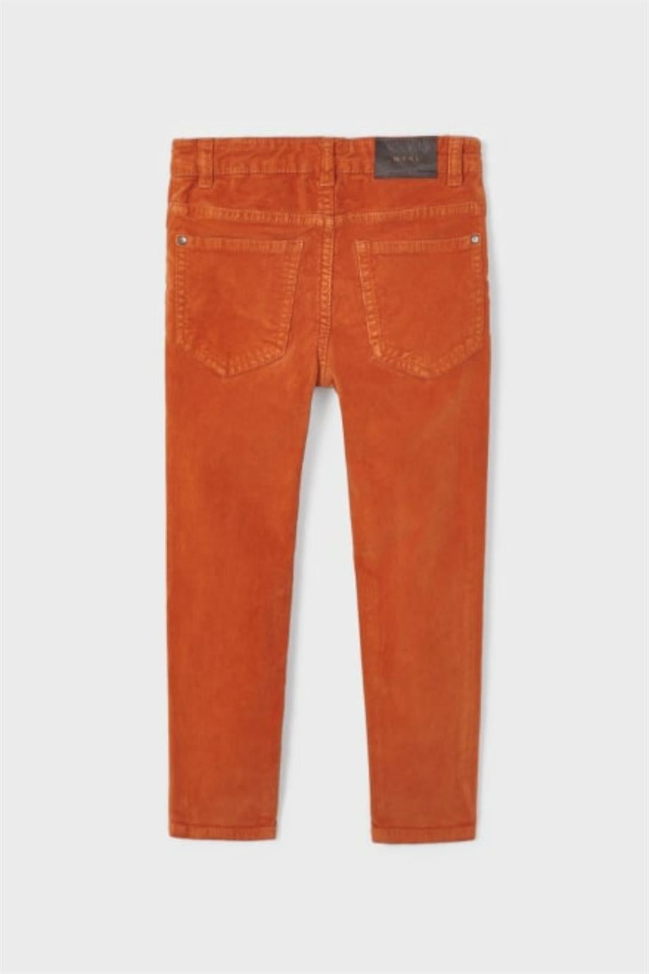 Mayoral Erkek Çocuk Fitilli Slim Fit Basic Pantolon 537 Turuncu