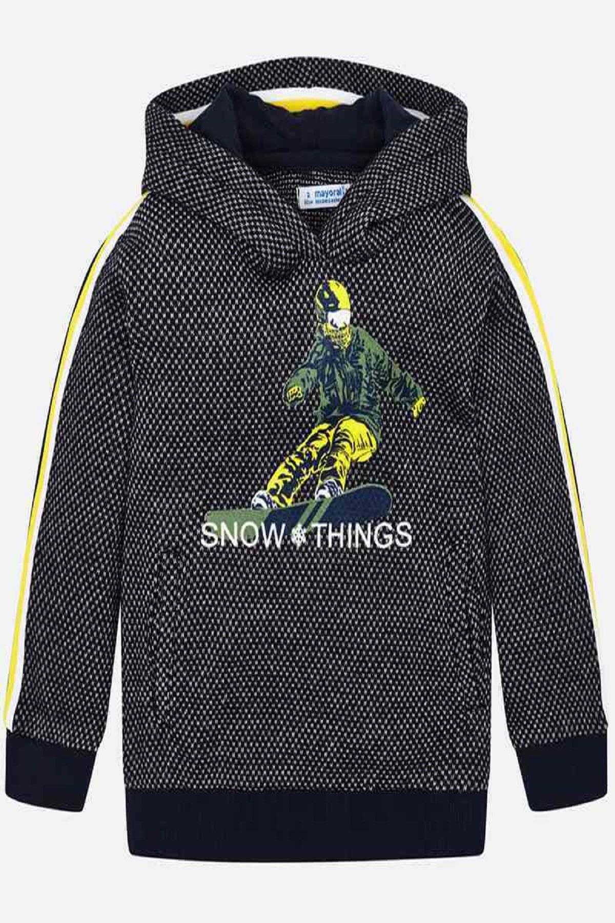 Mayoral Erkek Çocuk Kapüşonlu Sweatshirt 4428 Lacivert